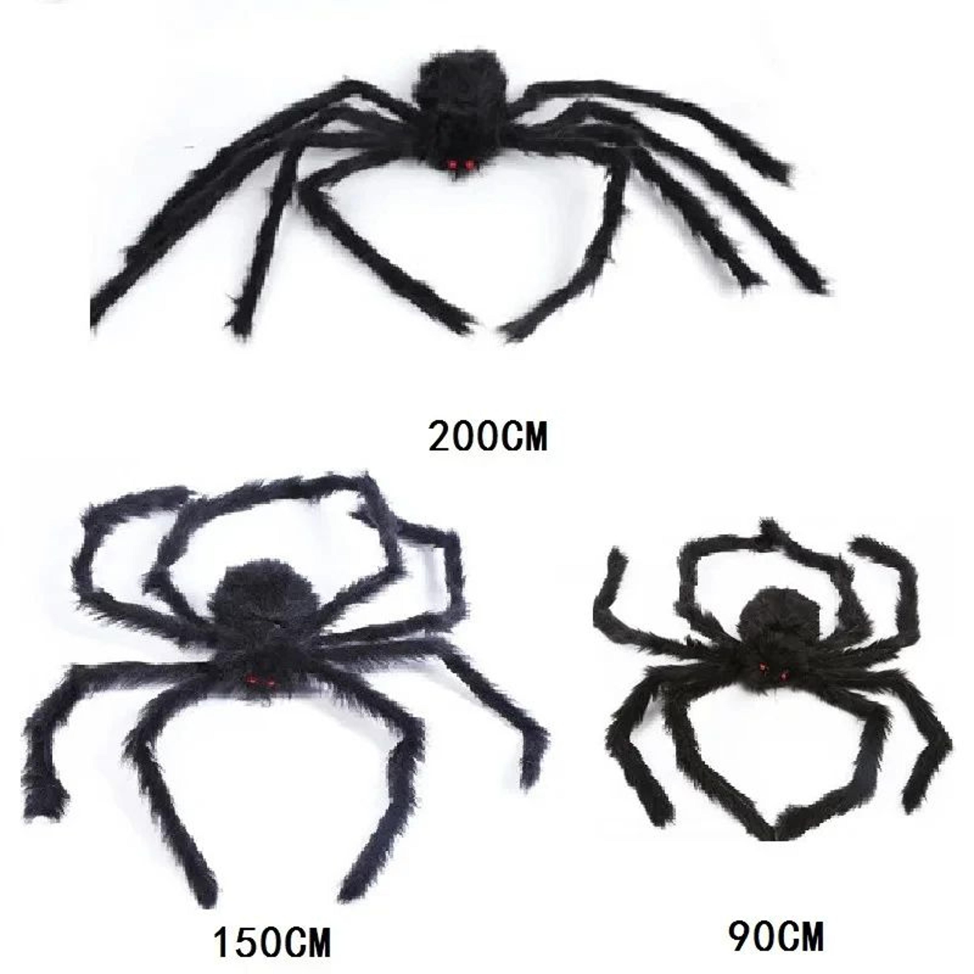 Halloween Giant Plush Spider Decoration  Bendable Scary Spider Prop For Haunted House Home  Outdoor 17