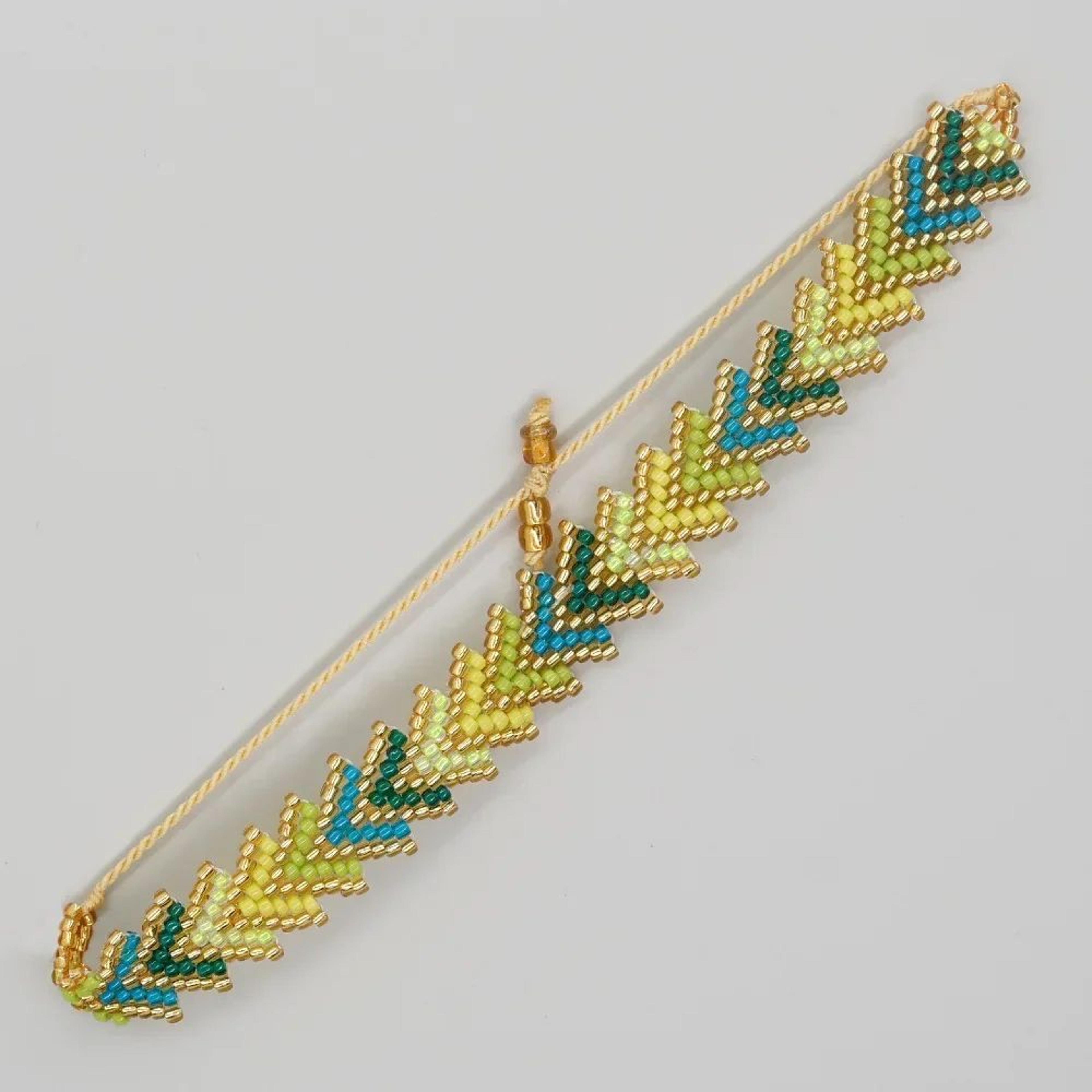 Rainbow Miyuki Rice Bead Bracelet  Handmade Adjustable Boho Arrow Friendship Bracelet For Women  Me 9