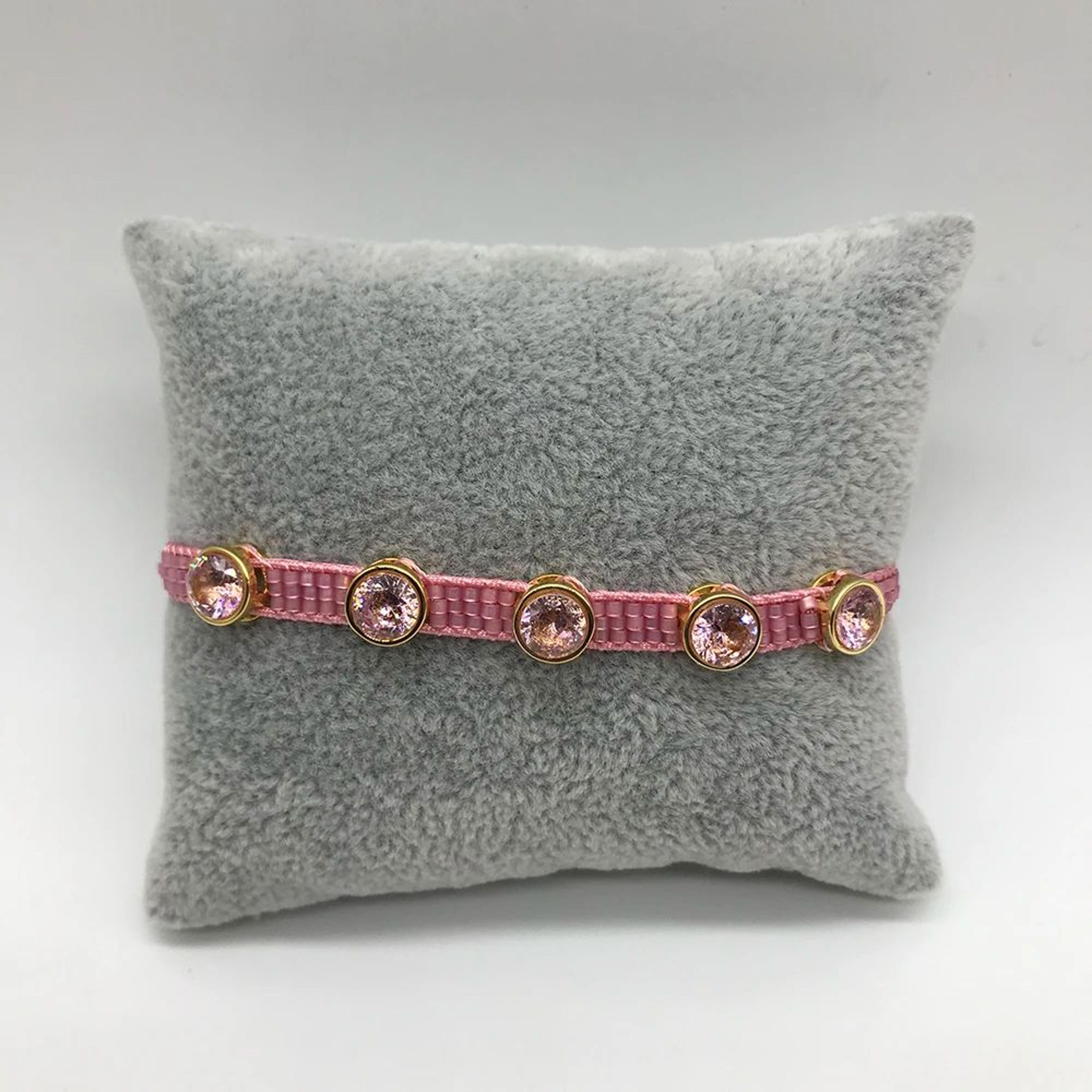 MIYUKI MultiColor Beaded Bracelet  Handmade Crystal Woven Bracelet With Micro Pave Zirconia  Stainl 20