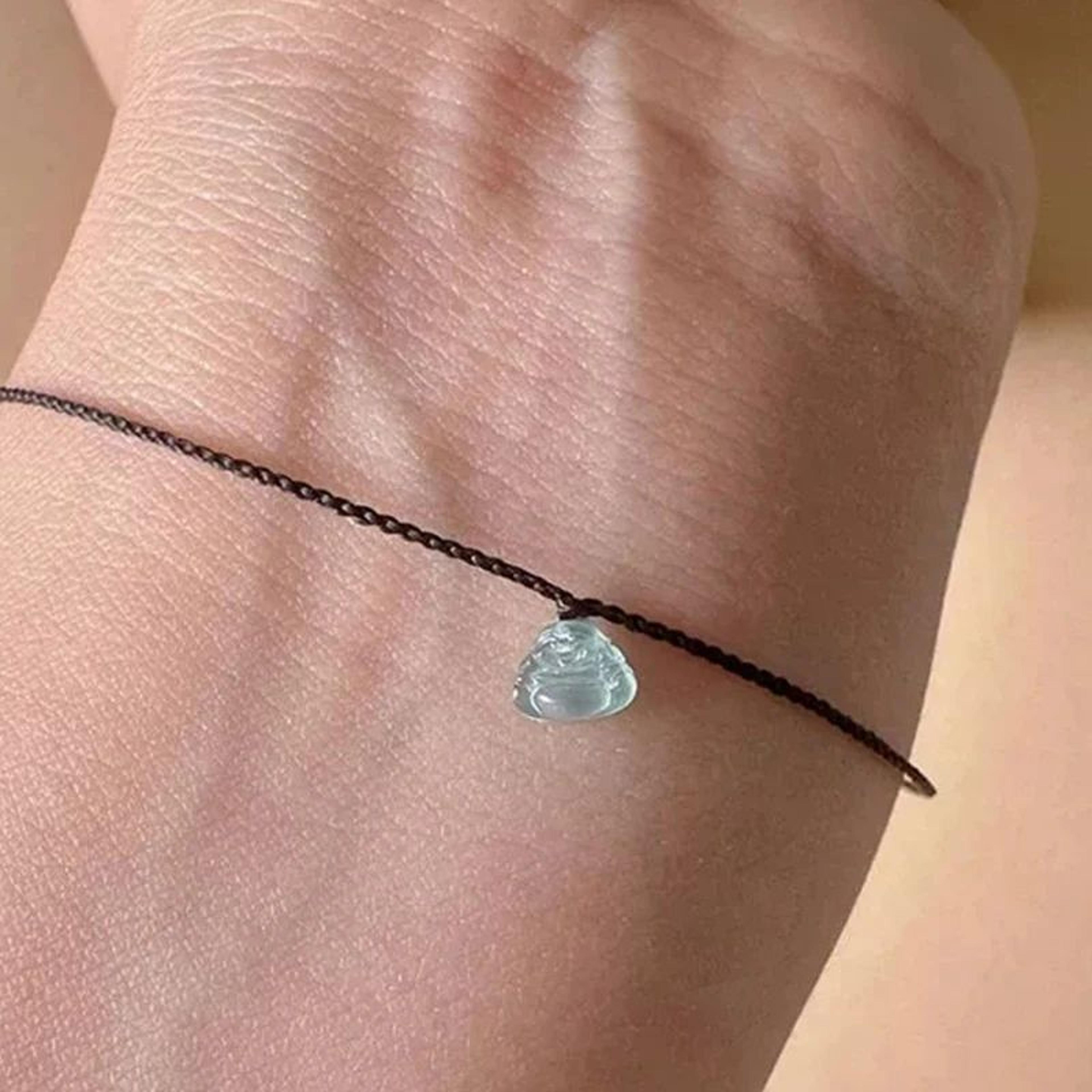 Handmade Jade Big Belly Buddha Braided Bracelet  Adjustable Lucky Cord Bracelet Natural Jewelry Gif 8