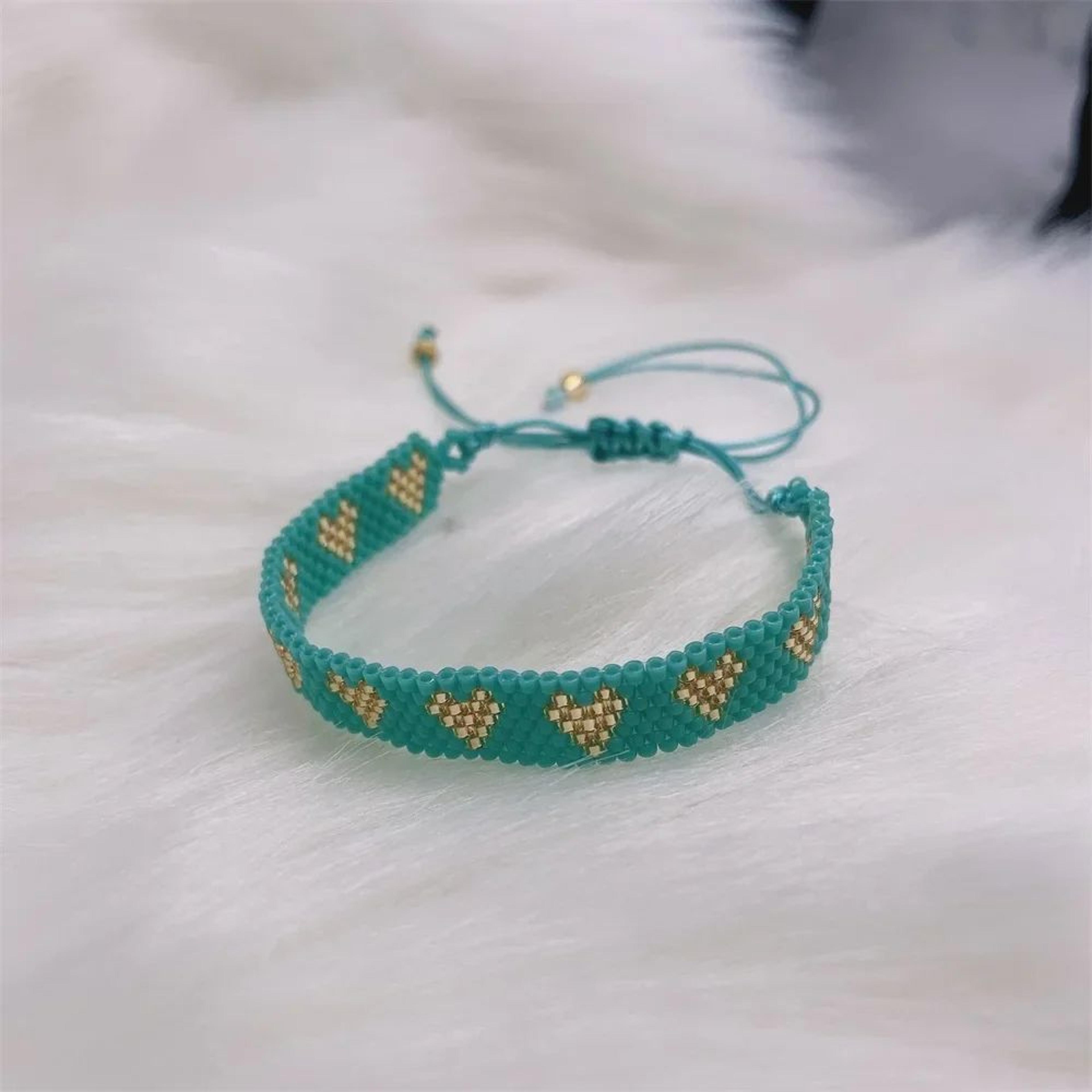 Handmade Miyuki Heart Beaded Bracelet  Boho Friendship Bracelet For Women Couples  Fashion Jewelry  13