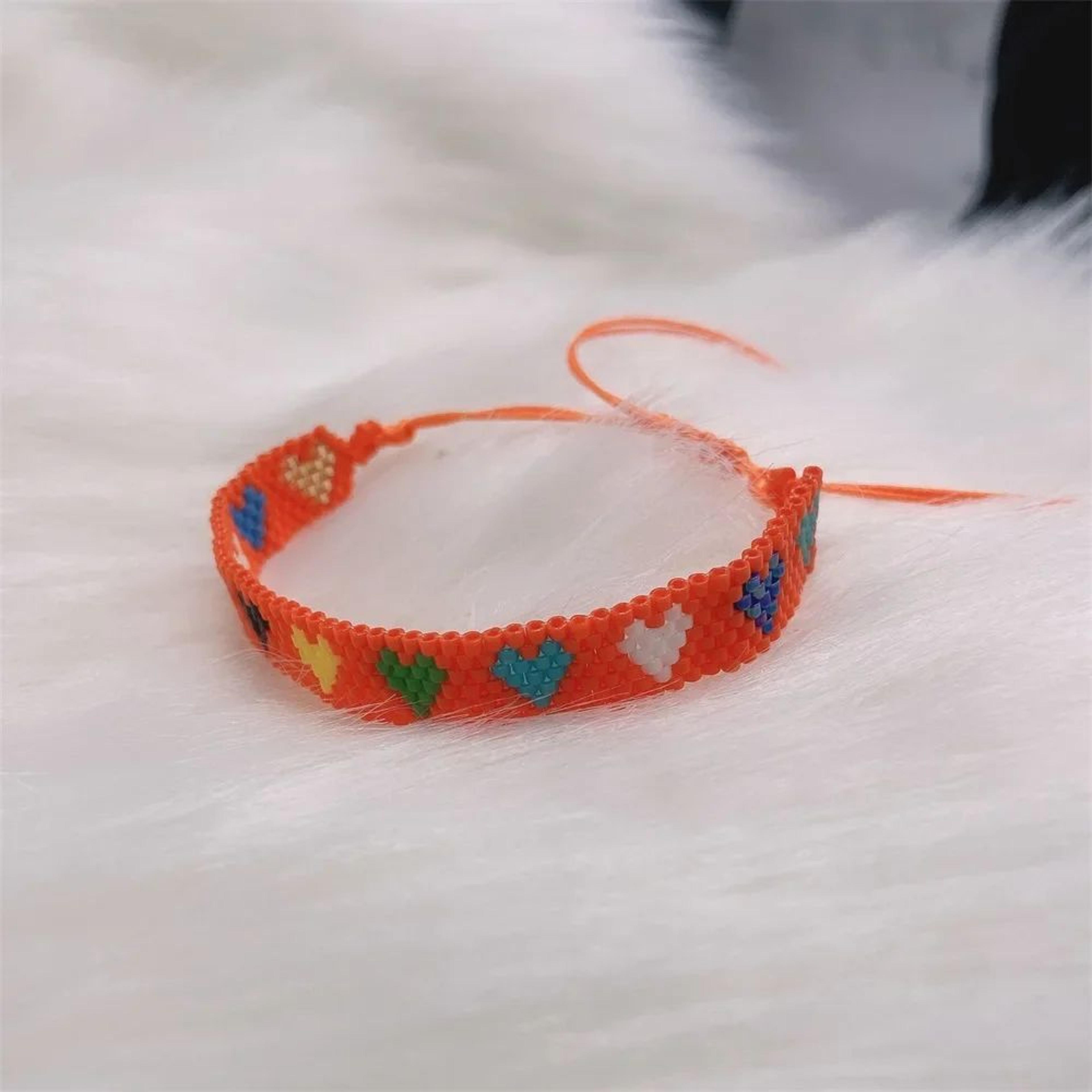 Handmade Miyuki Heart Beaded Bracelet  Boho Friendship Bracelet For Women Couples  Fashion Jewelry  14