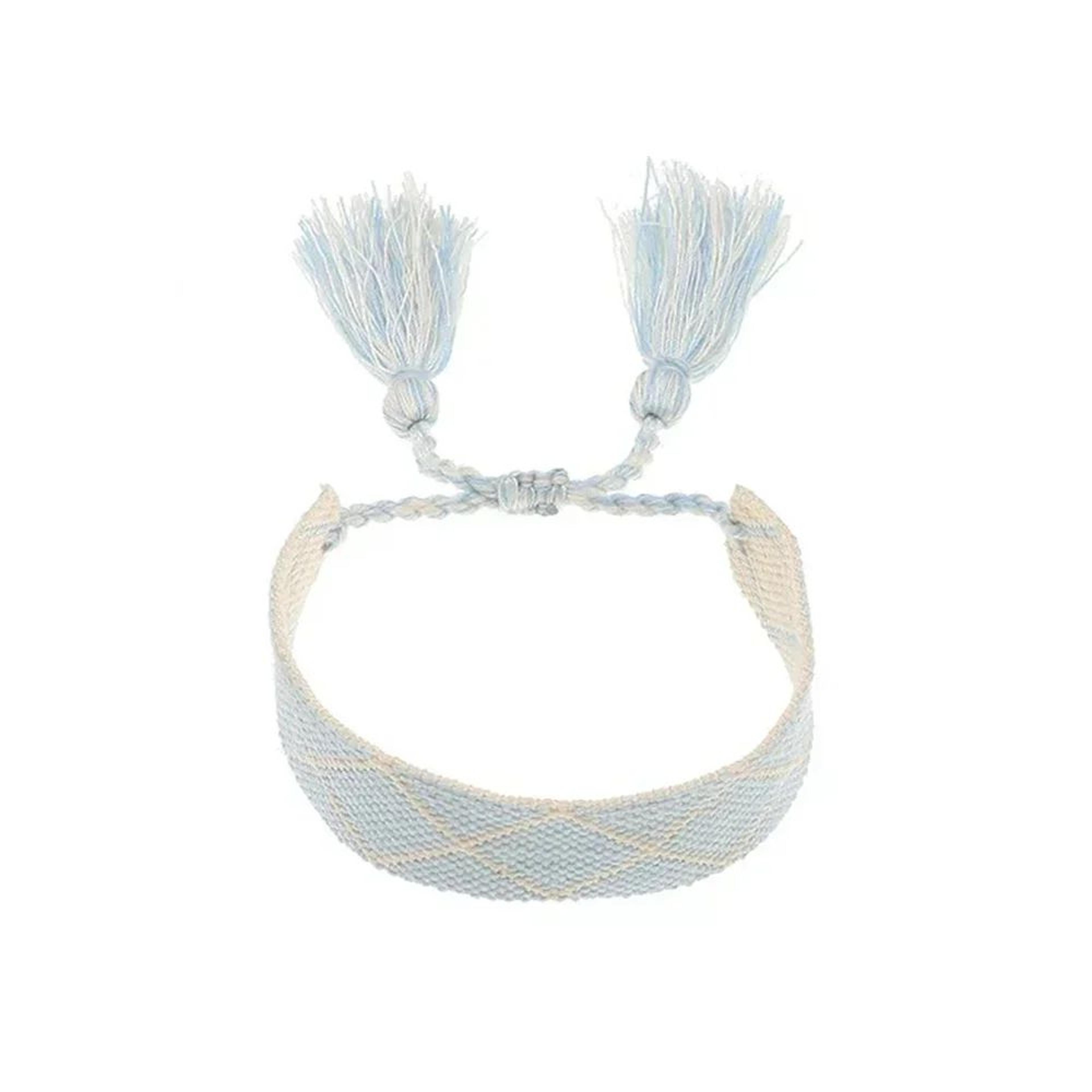Bohemian Embroidered Woven Tassel Bracelet  Handmade Adjustable Braided Rope Bracelet For Women 13