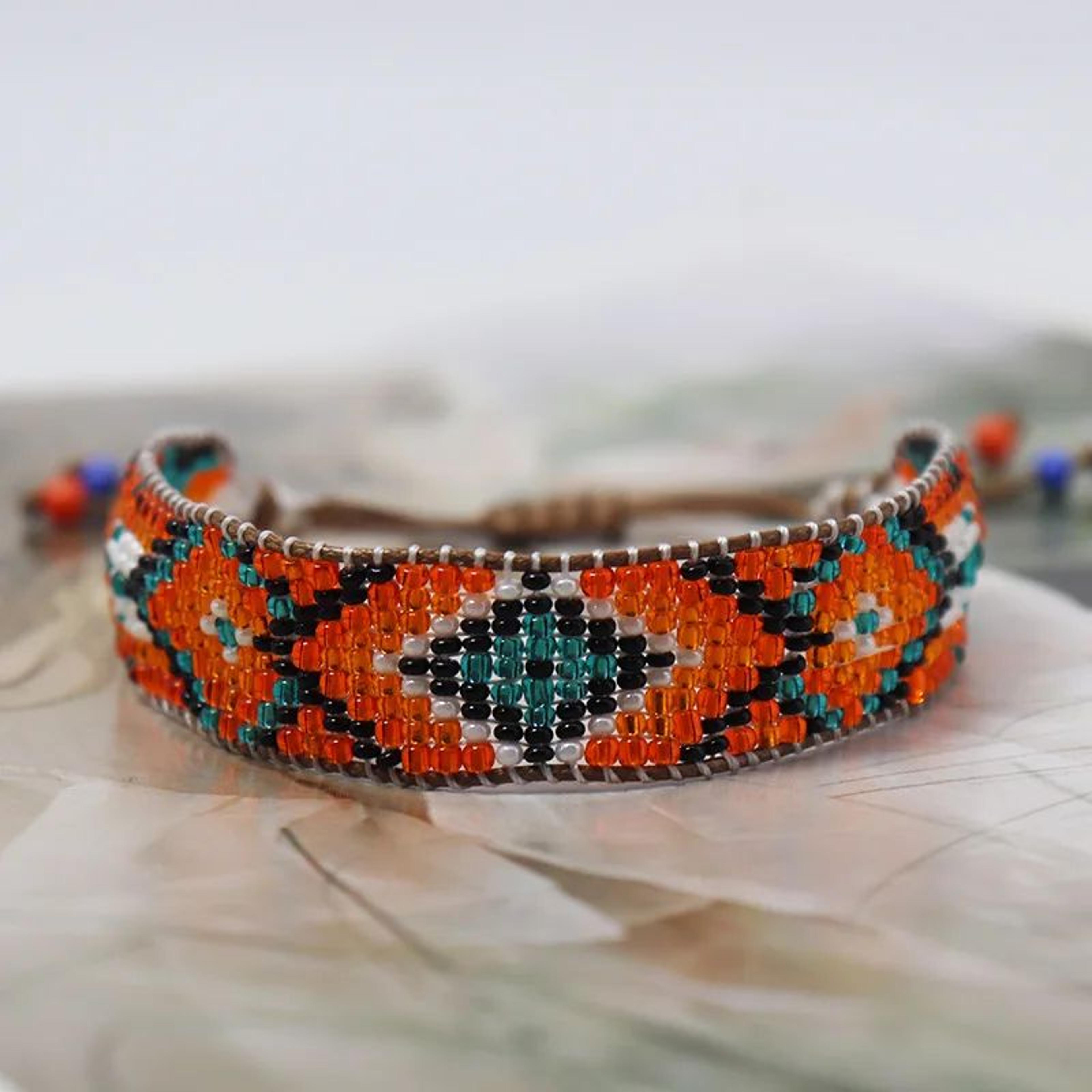 Handmade Boho Friendship Beaded Bracelet  Adjustable Braided String Seed Bead Charm Bracelet For Wo 9