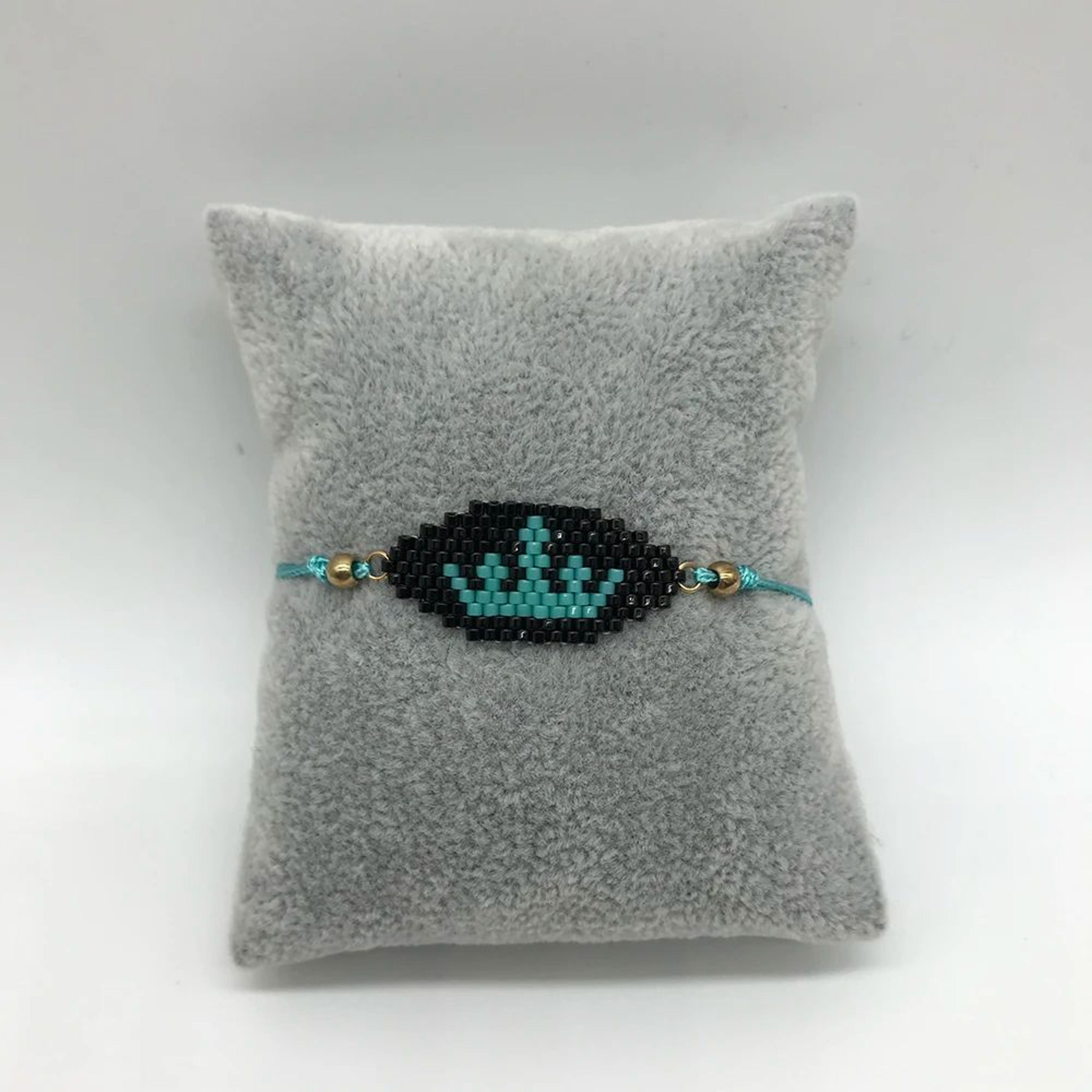 Handmade Miyuki Beaded Bracelet  Leaves  Skull Pattern Woven Boho Bracelet For Women 3