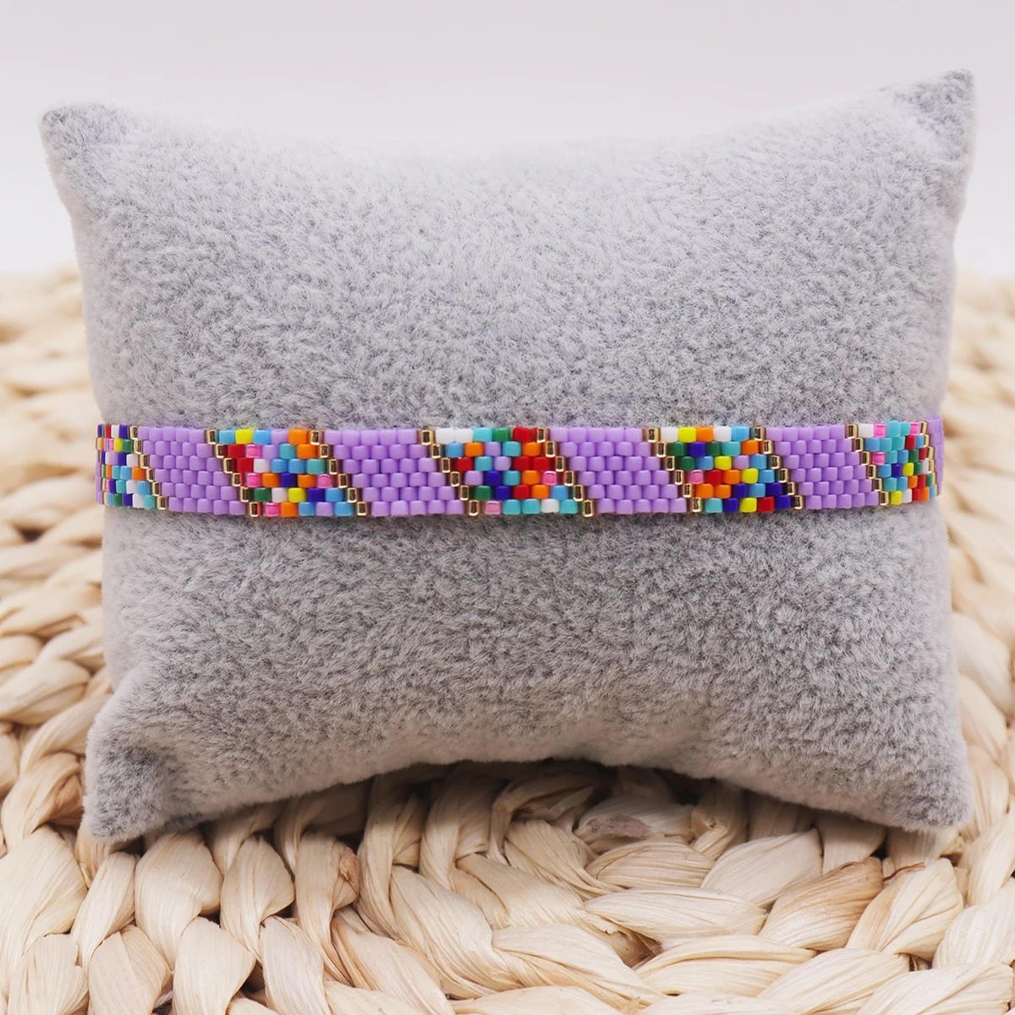 Handmade Miyuki Beaded Bracelet  Leaves  Skull Pattern Woven Boho Bracelet For Women 18