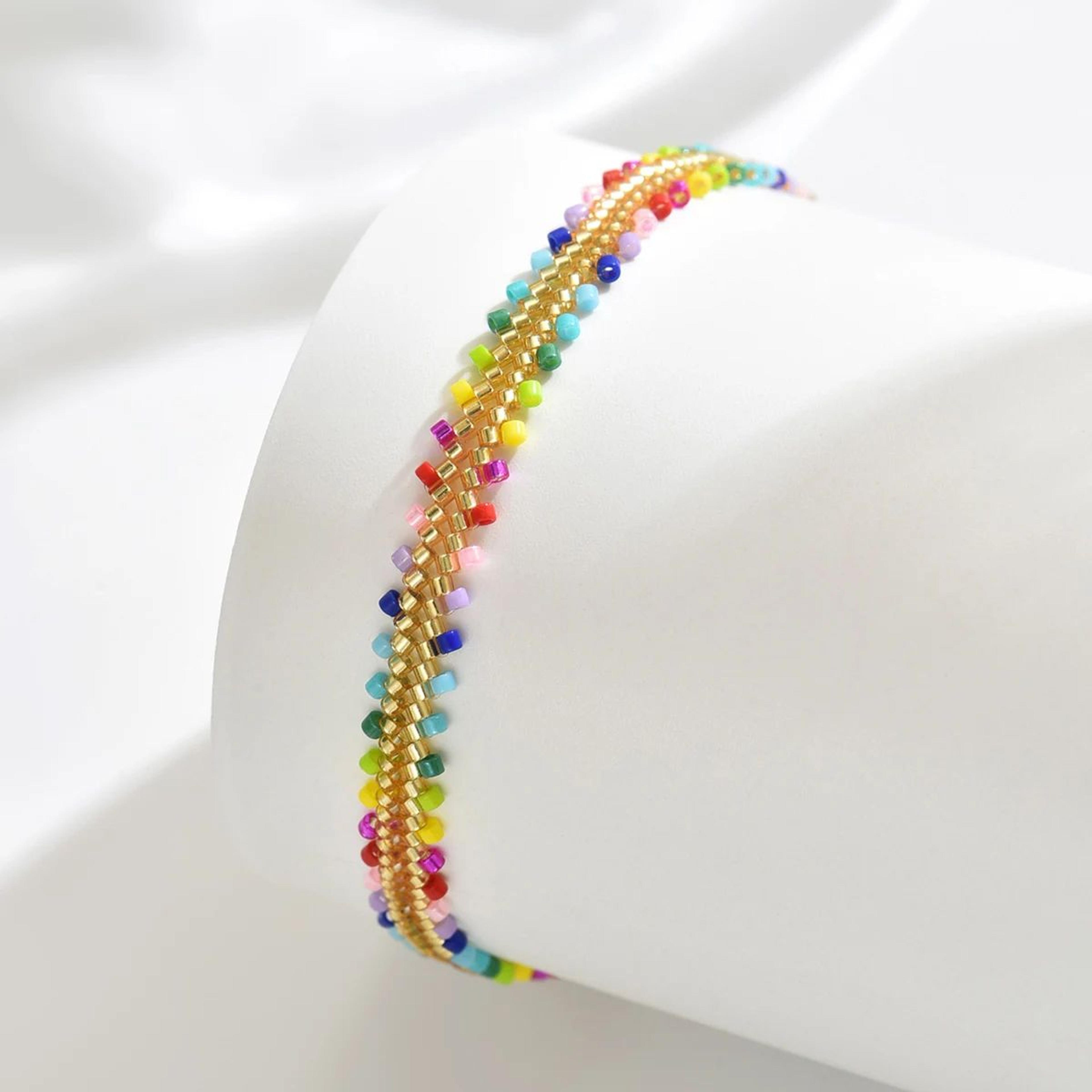 Miyuki Multicolor Beaded Braided Bracelet  Handmade Friendship Bracelet For Women Daily Wear Jewelr 4