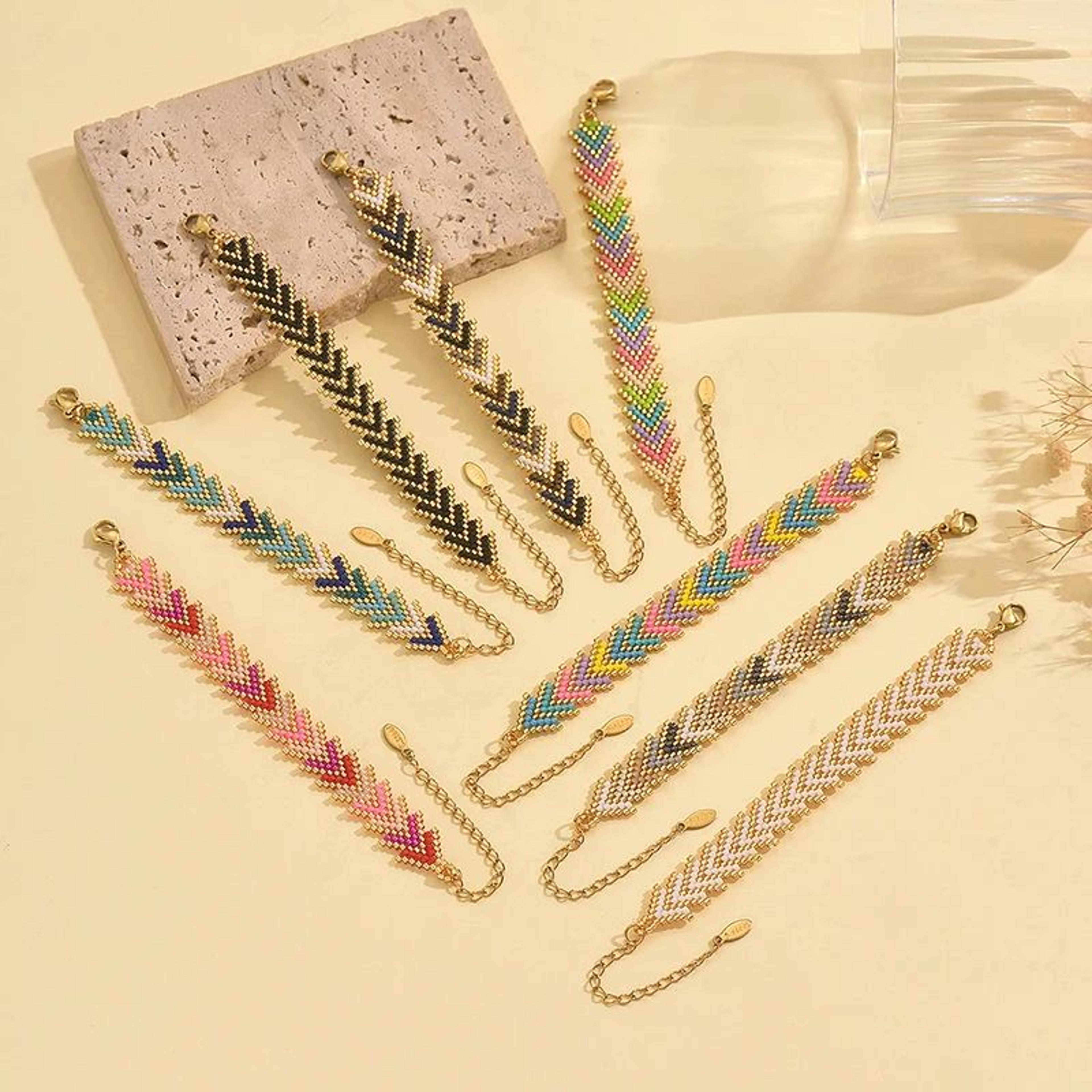 MultiColor Arrow Beaded Bracelet  Handmade Boho Fashion Bracelet For Women 2
