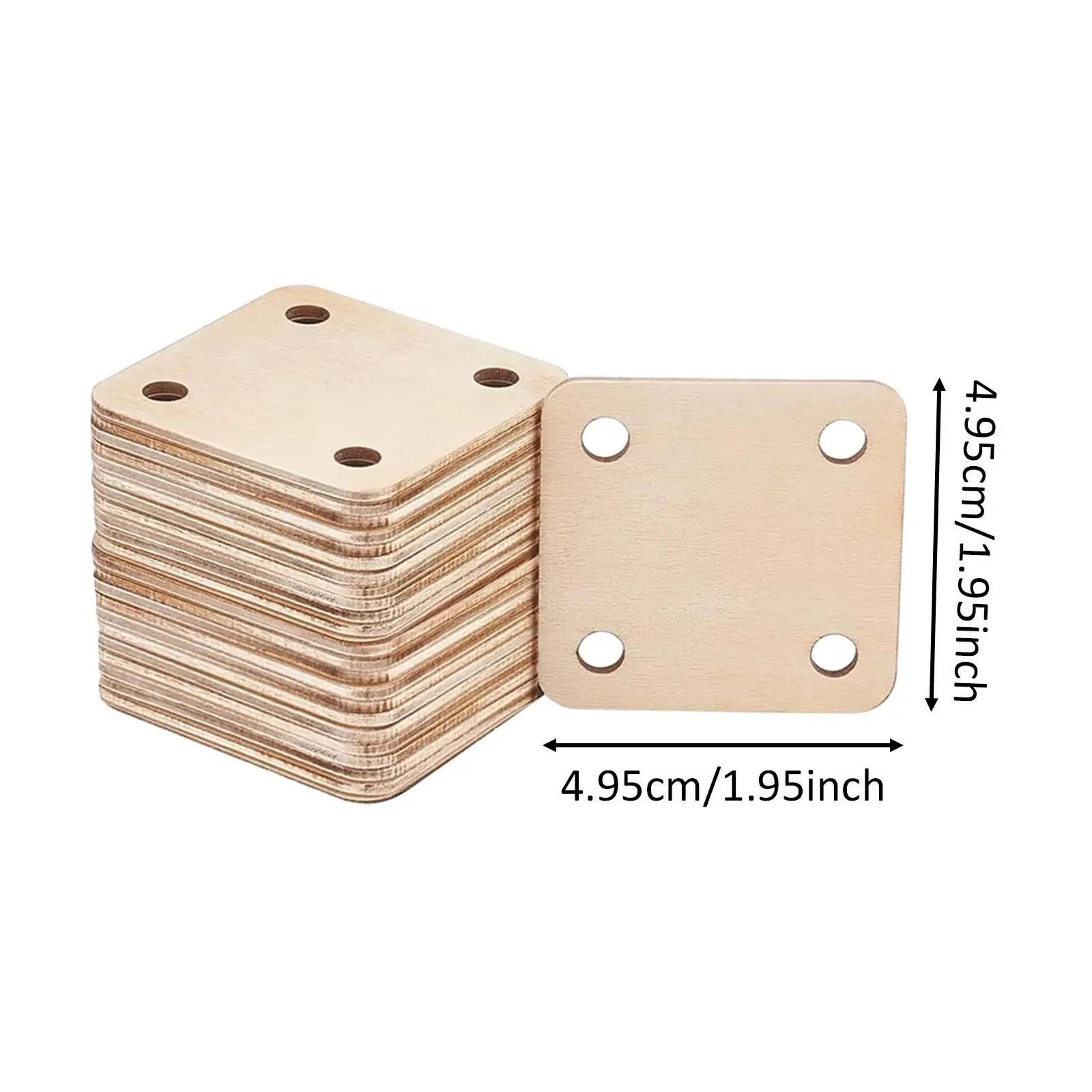 Wooden Tablet Weaving Cards Set  2 X 2 In Blank Knitting Loom Cards For Tapestry Scarf Hat  DIY Wea 2