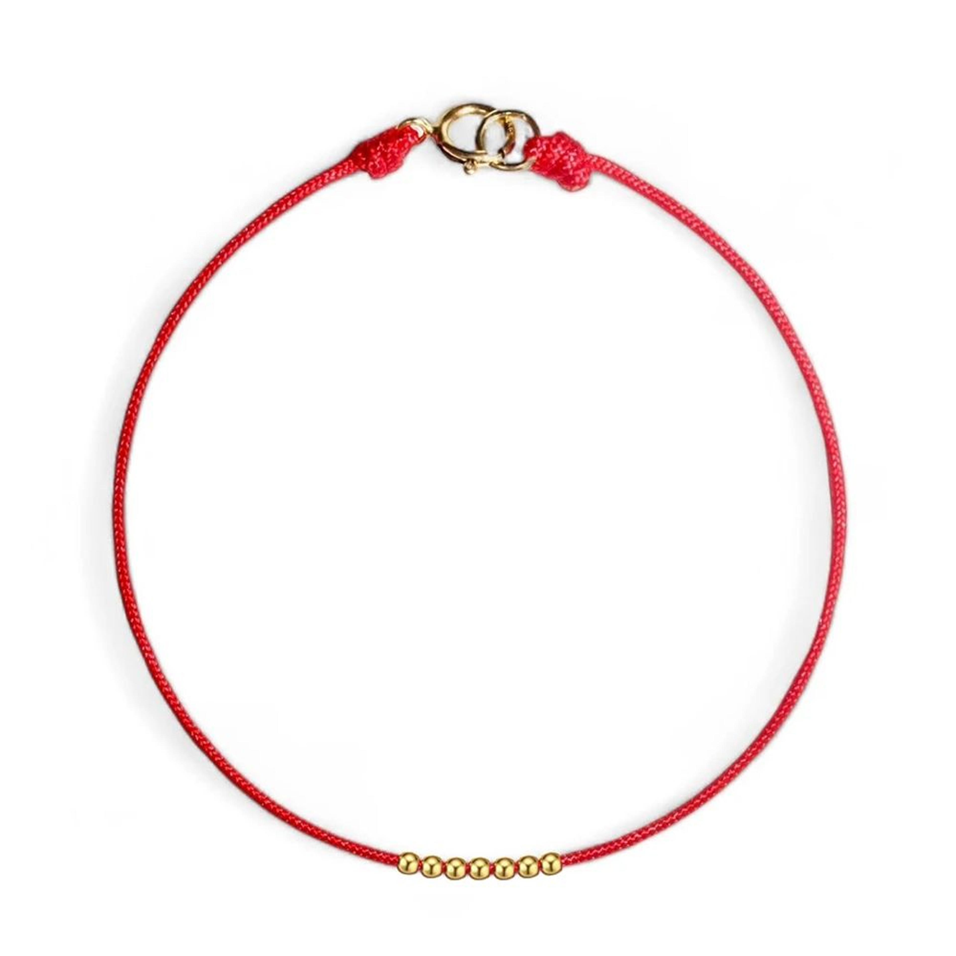 Extra Thin Red String Bracelet  Adjustable Kabbalah Protection Cord With GoldPlated Clasp For Women 9