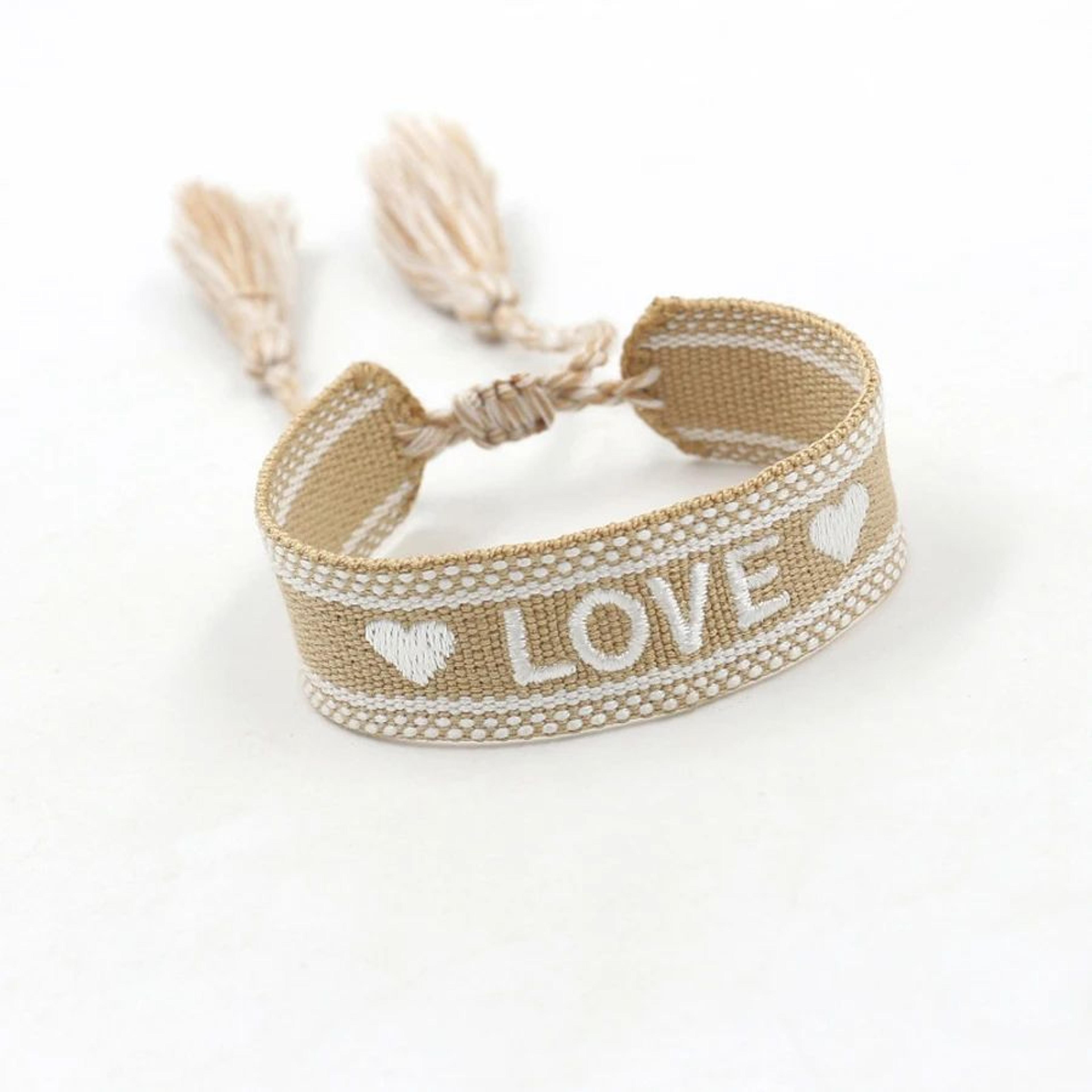 Boho Woven Friendship Wrap Bracelet  Handmade Braided Love Heart Embroidered Adjustable Rope Bracel 28
