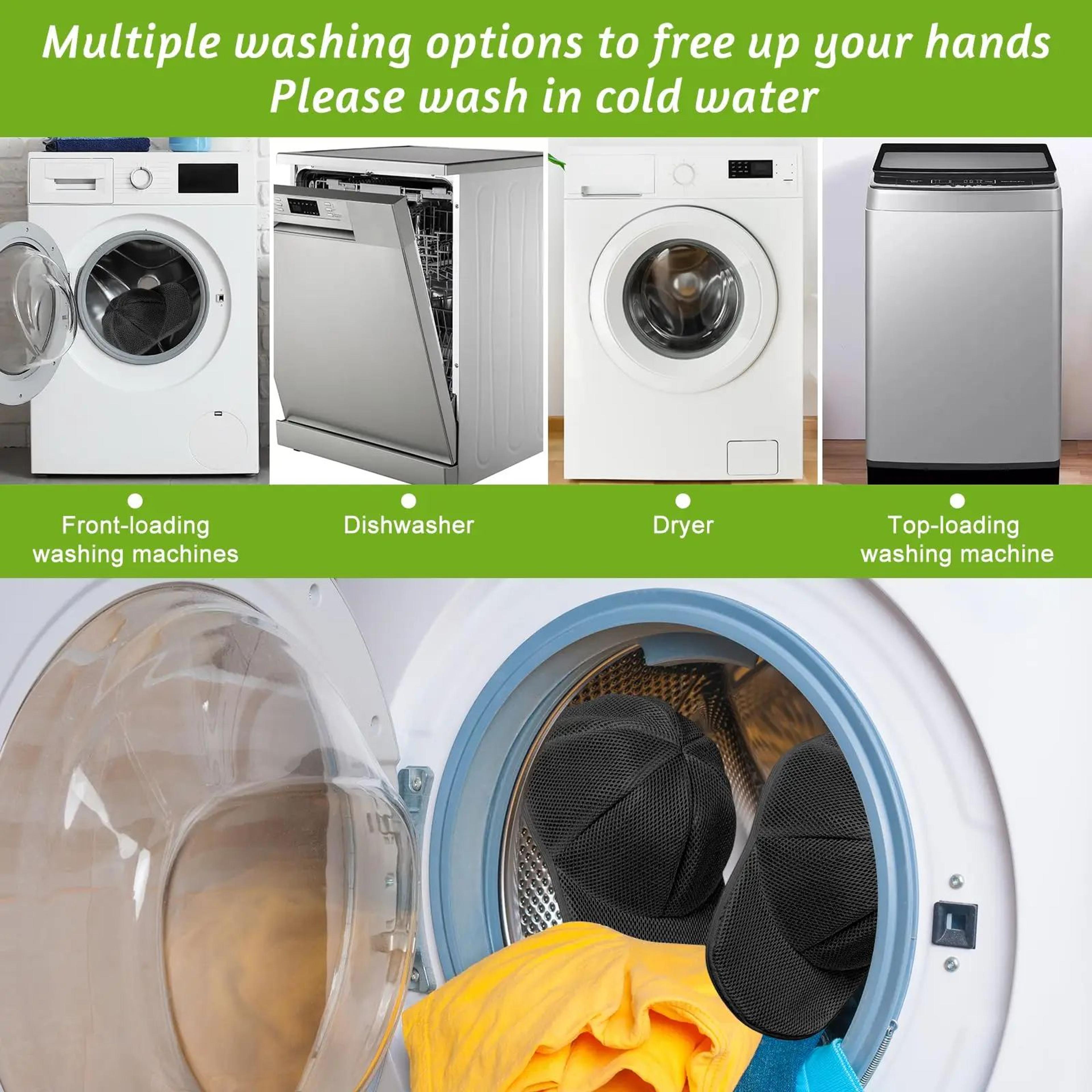Hat Washer Cage With Mesh Laundry Bag  Baseball Cap Washing Frame For Washing Machine  Dishwasher A 1