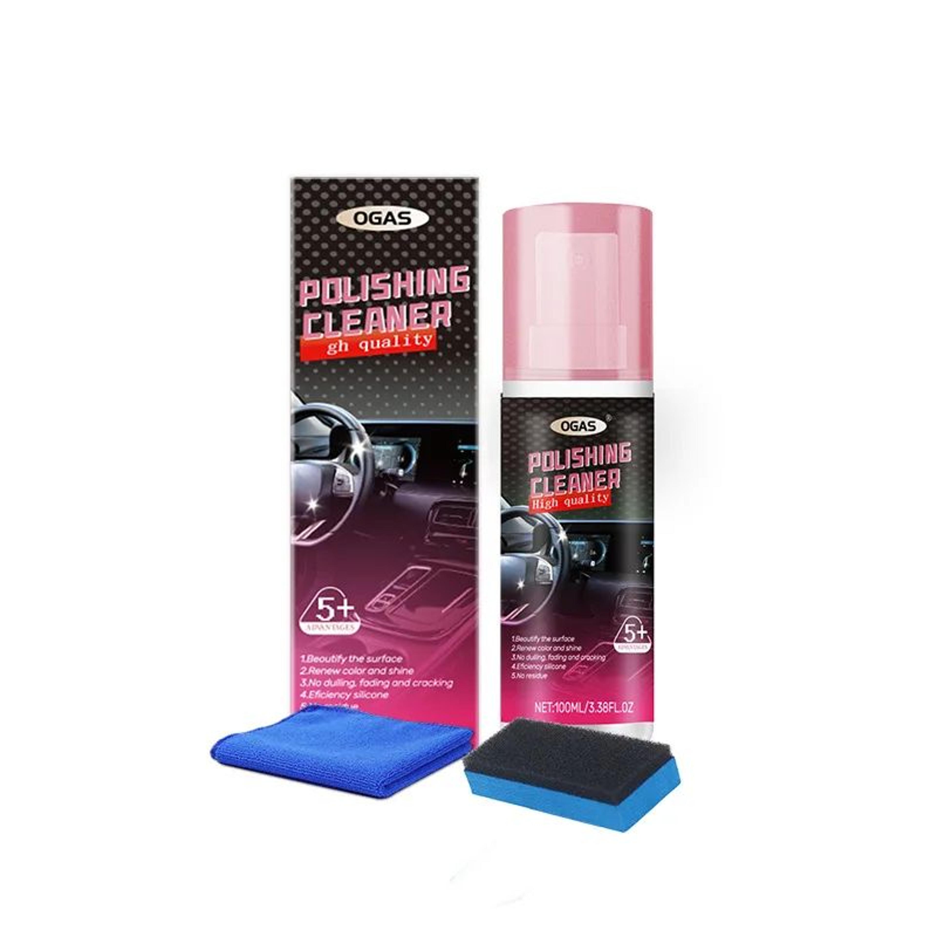 100ml Car Interior Cleaner Spray  MultiSurface Interior Detailer Dashboard Polish  Plastic Trim Res 7