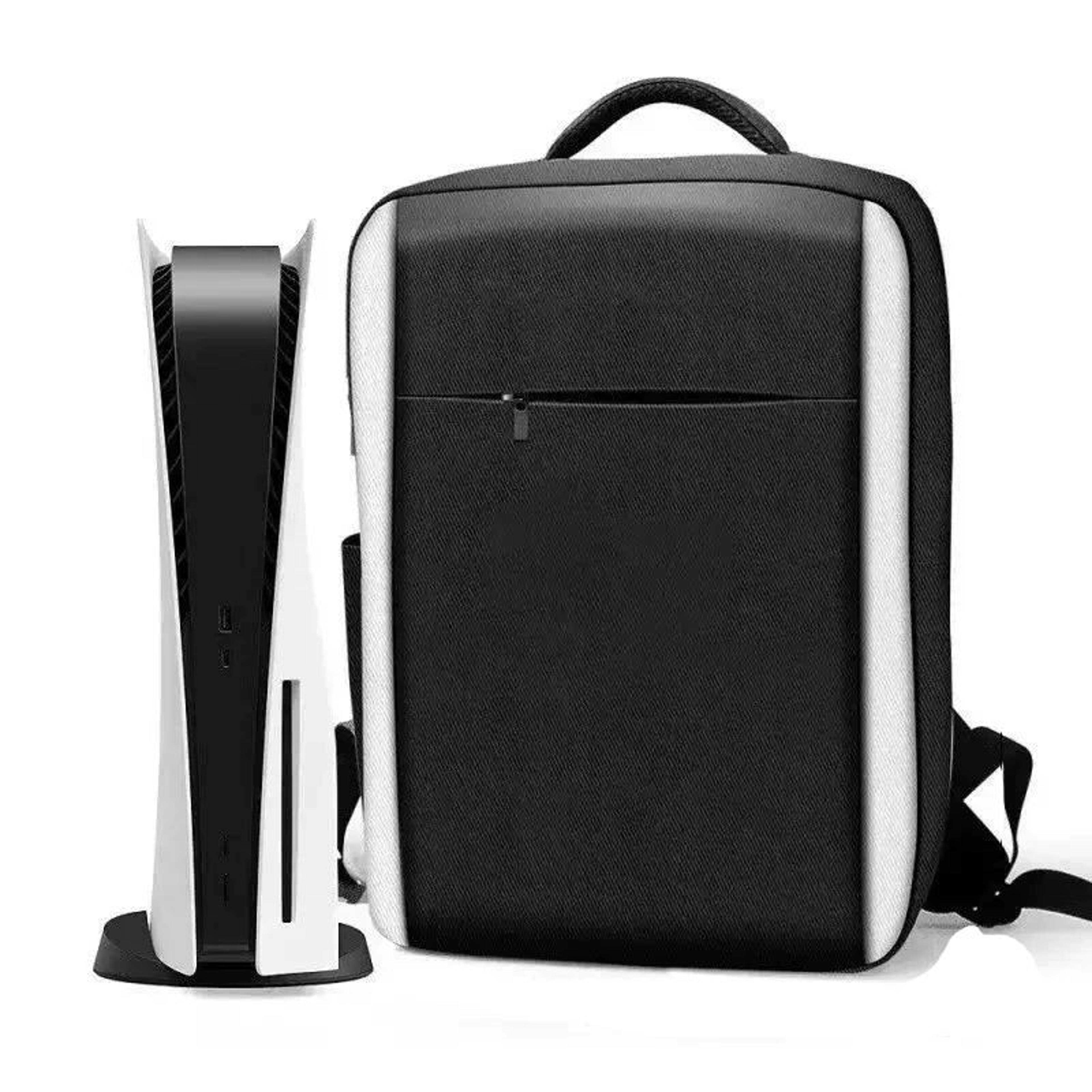 PS5 Console Backpack Carrying Case  Large Capacity Travel Storage Bag For Dual Controllers  Gaming  6