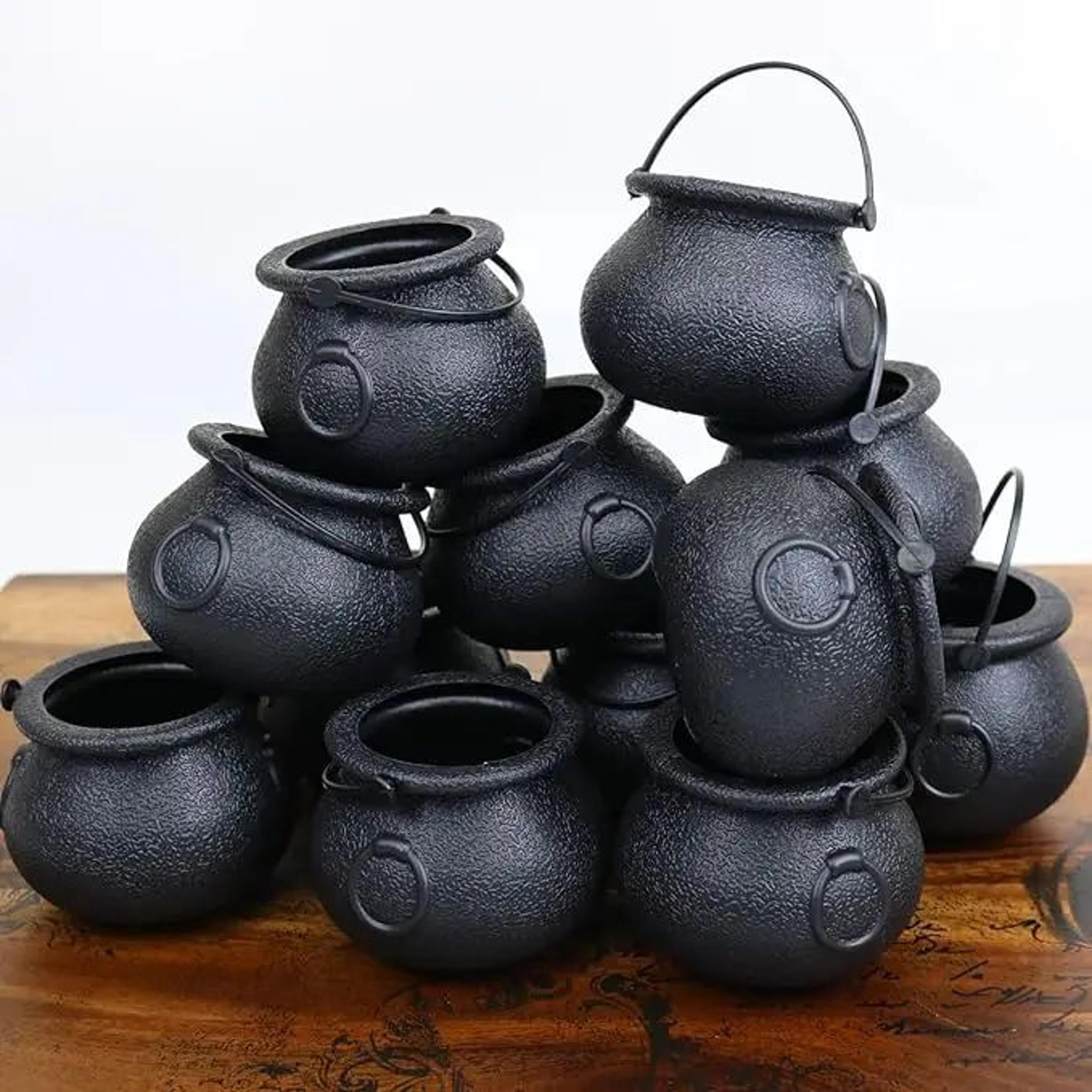 Halloween Witch Cauldron Candy Buckets Set  Plastic TrickorTreat Candy Bowl For Halloween Easter  P 0