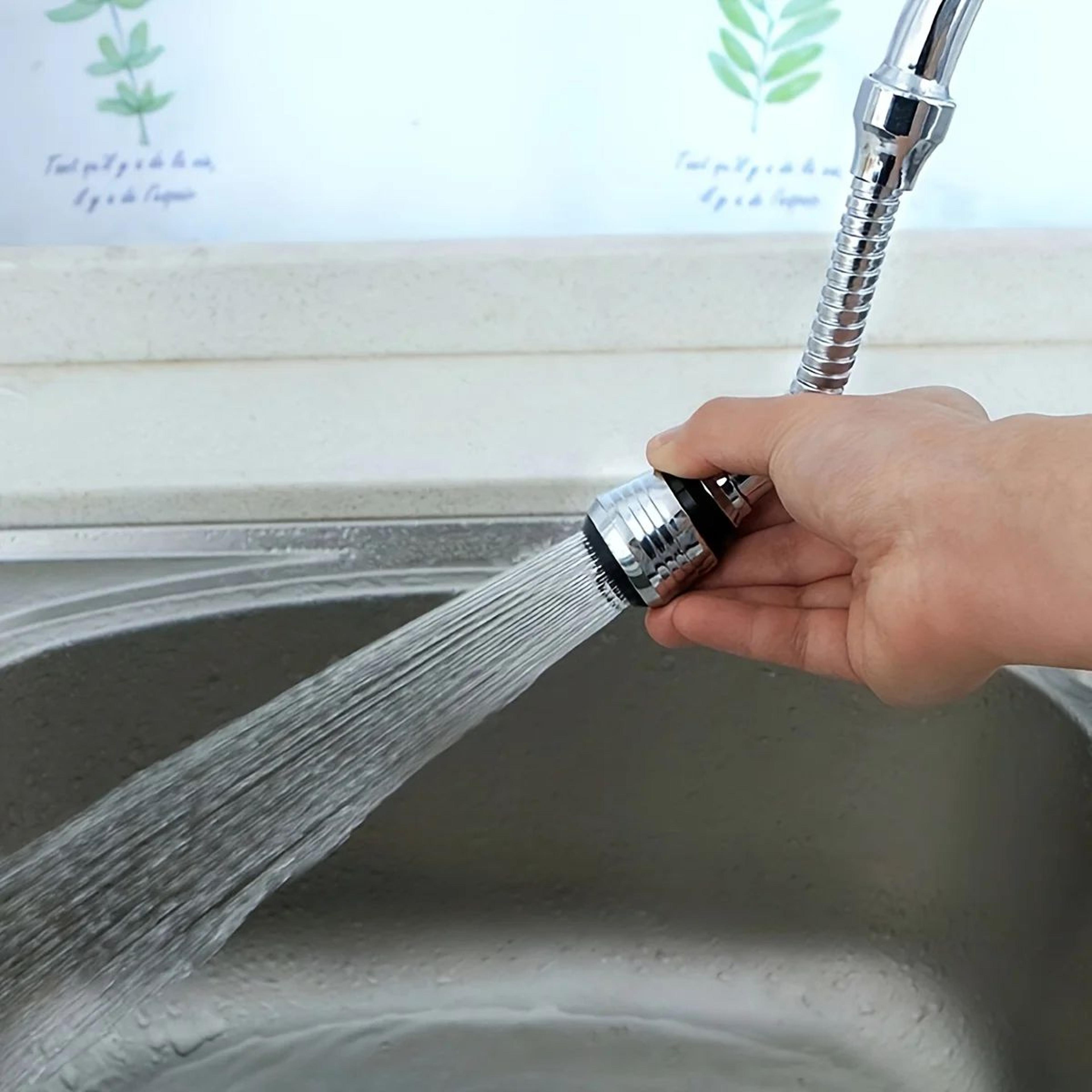 360 Rotating Faucet Extender  Universal AntiSplash Kitchen Faucet Aerator Water Saving Swivel Spray 4