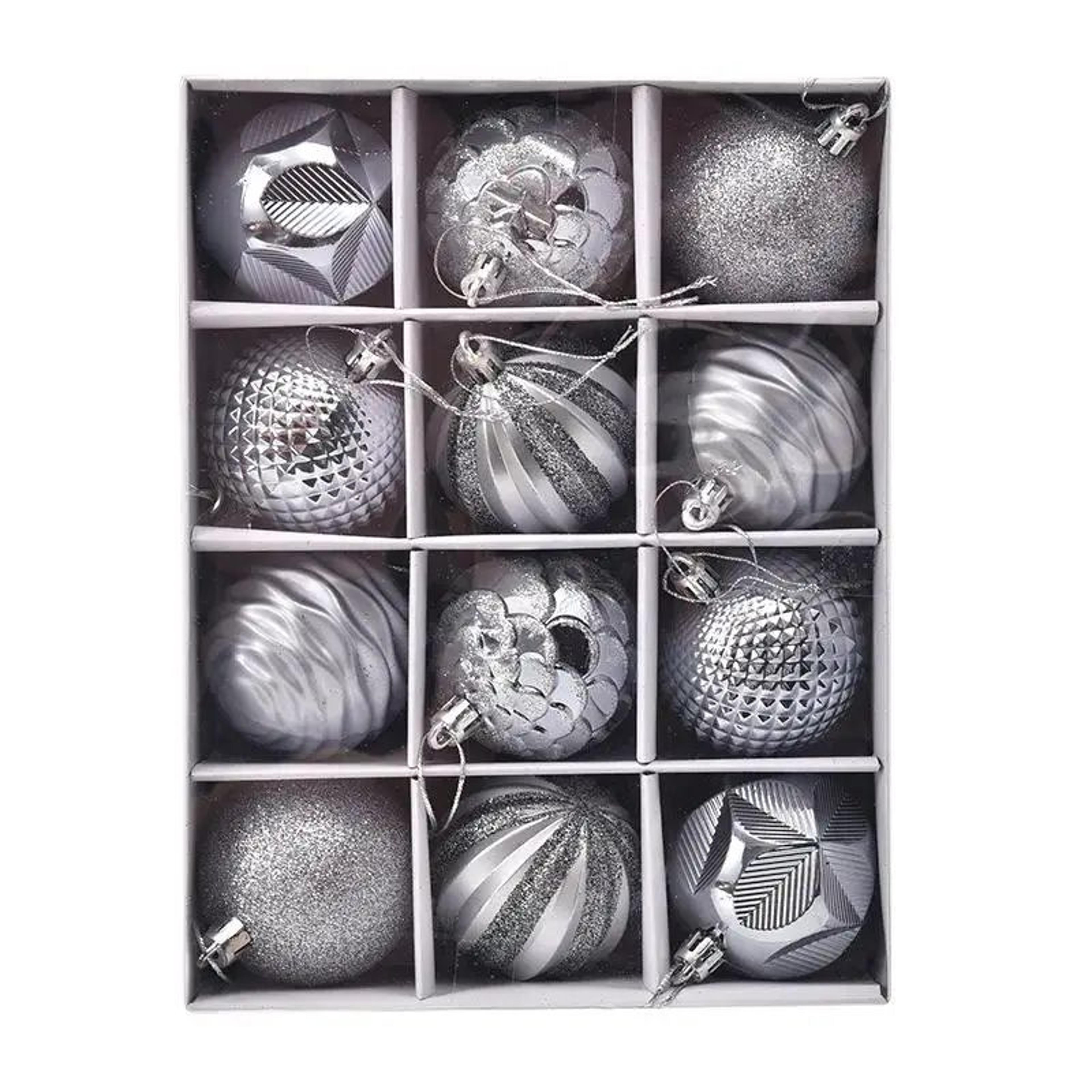12pcs 24in Shatterproof Christmas Ball Ornaments  Plastic Tree Decorations For Holiday Home  Party  8