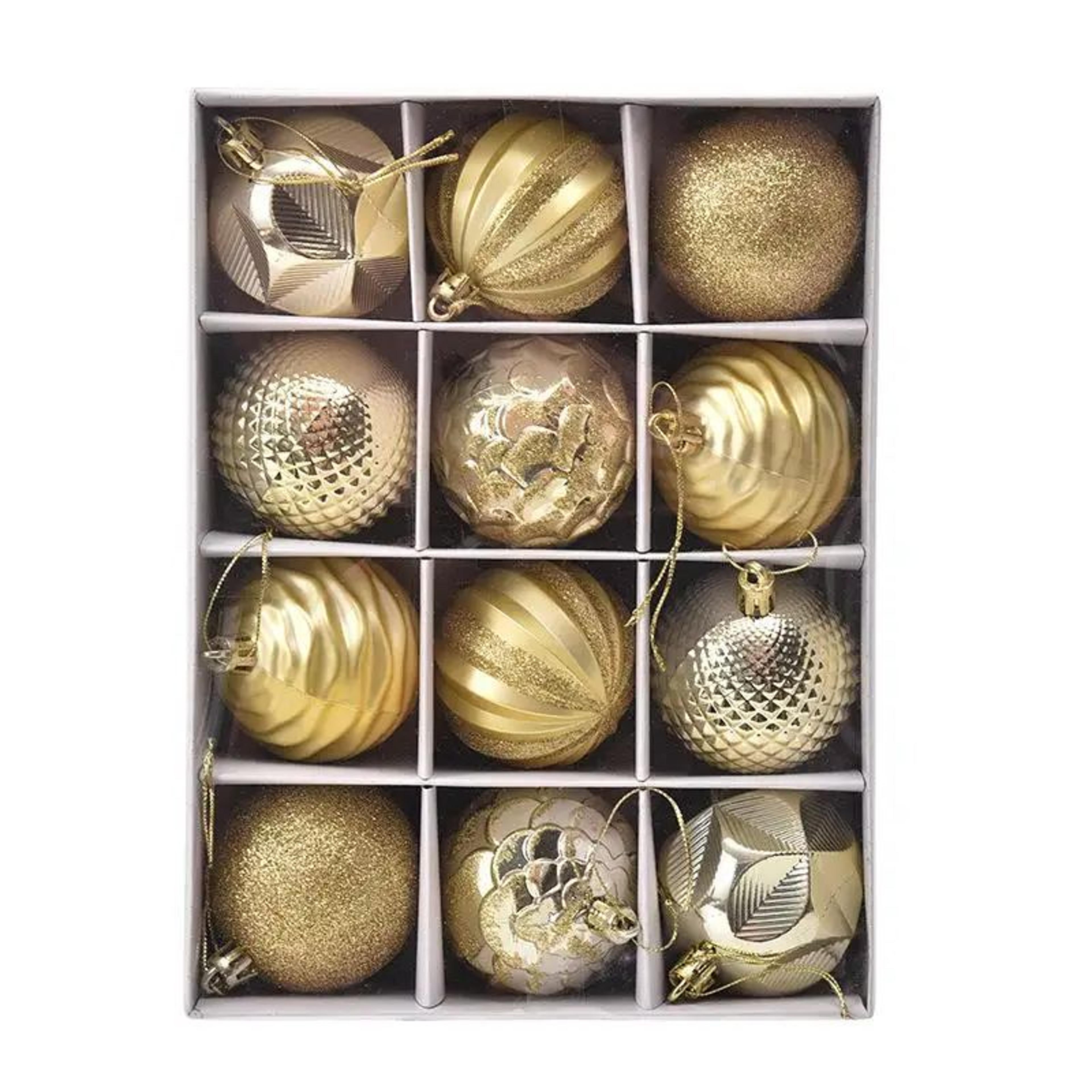 12pcs 24in Shatterproof Christmas Ball Ornaments  Plastic Tree Decorations For Holiday Home  Party  6