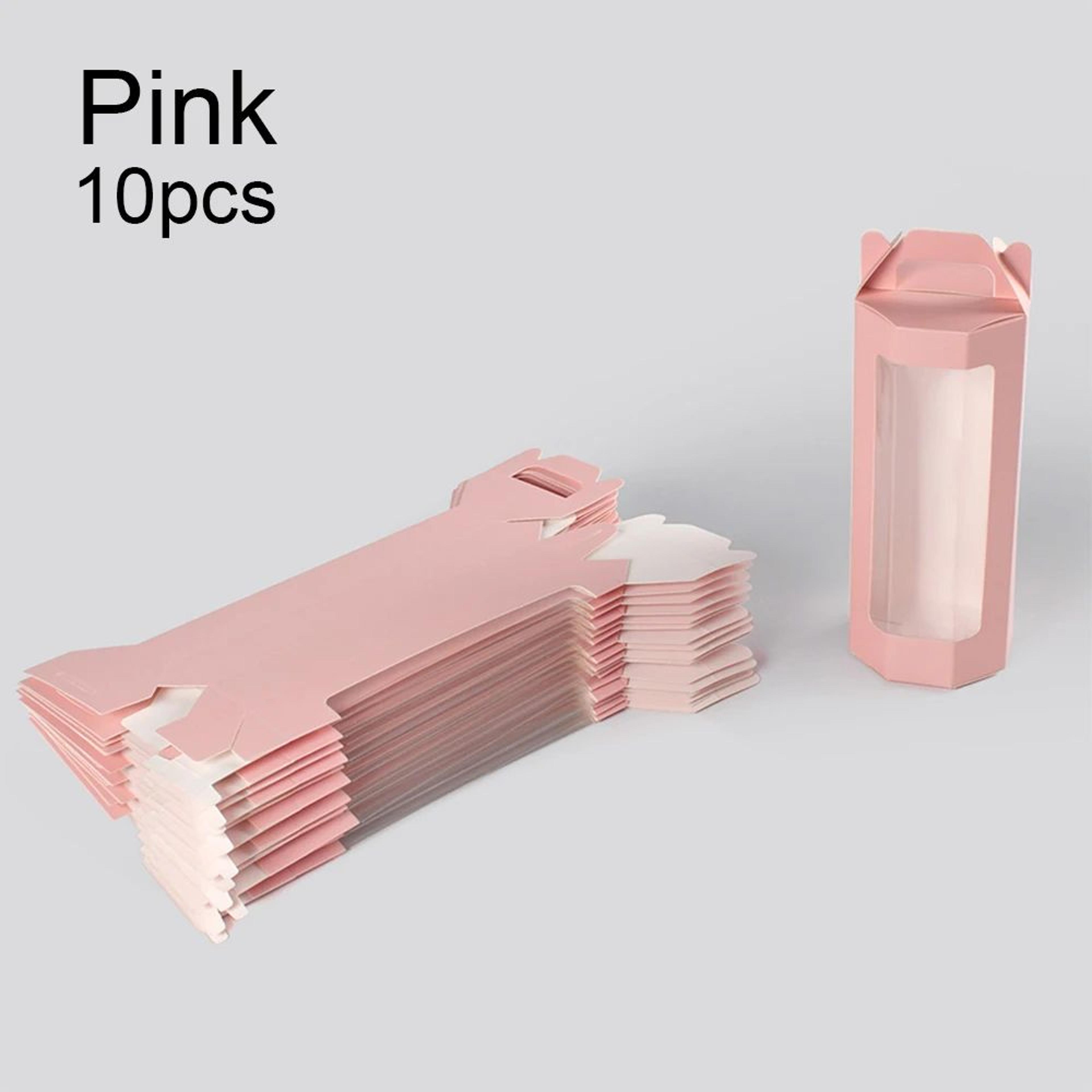10pcs Octagonal Transparent Window Gift Boxes  Paper Flower Gift Packaging Boxes For Birthday Party 7