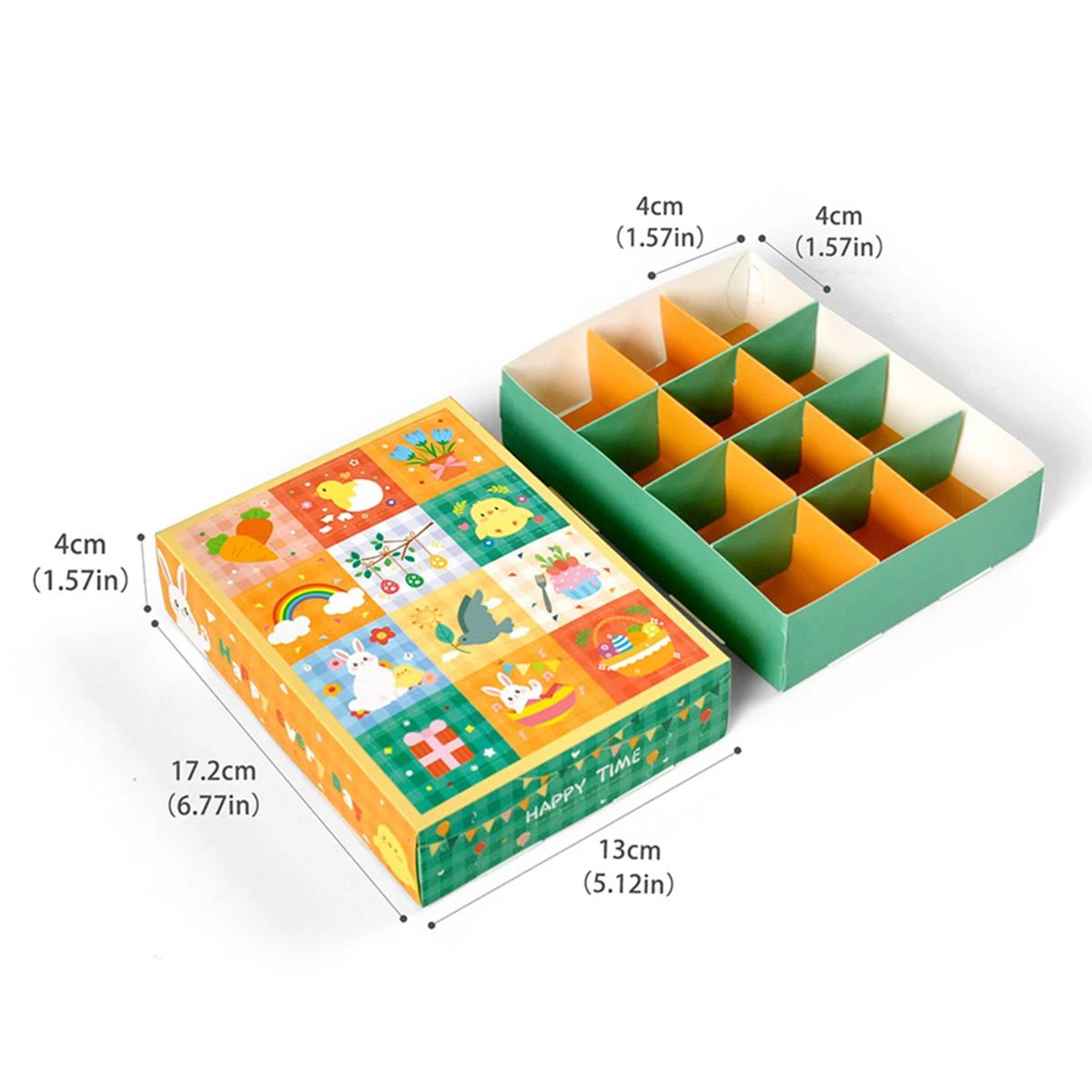 Easter Surprise Egg Blind Box  12Grid Fillable Candy  Toy Gift Boxes For Egg Hunts Party Favors  De 5