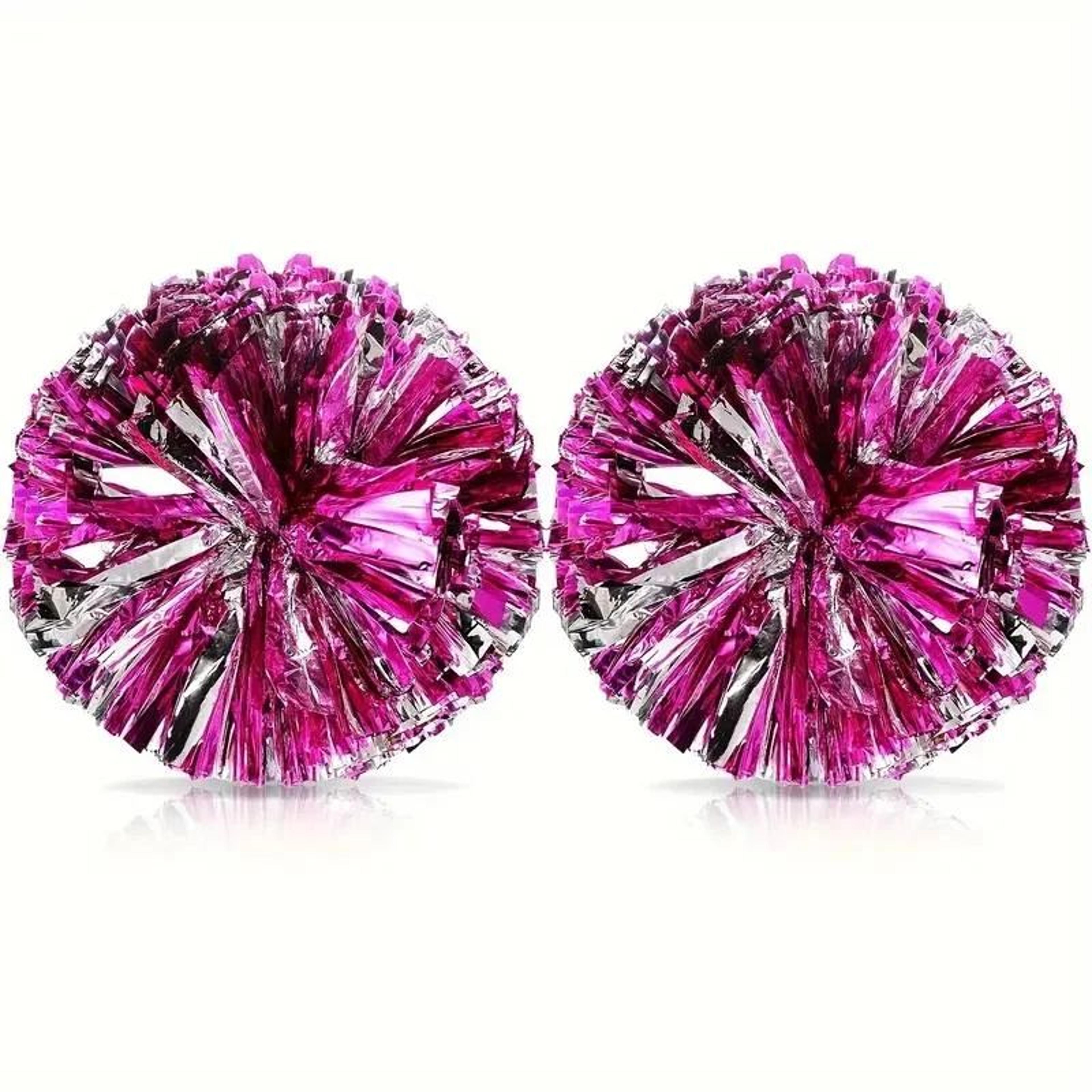 Blue  Silver Cheer Pom Poms  Lightweight HighIndex Plastic Cheerleading Pom Poms For Sports Dance   9