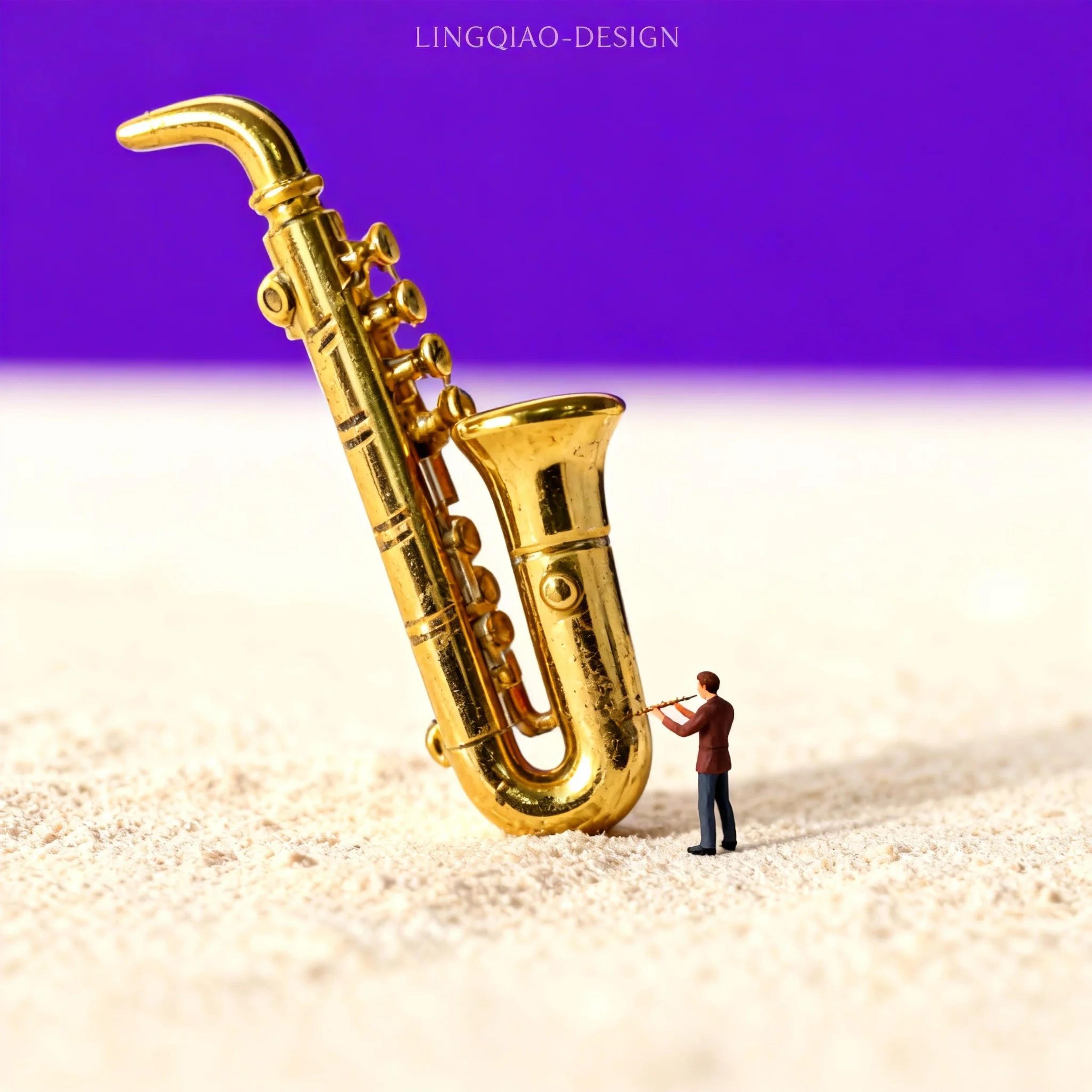 Miniature Musical Instrument Resin Figurines  Classic Decorative Display Models For Home Office  St 3