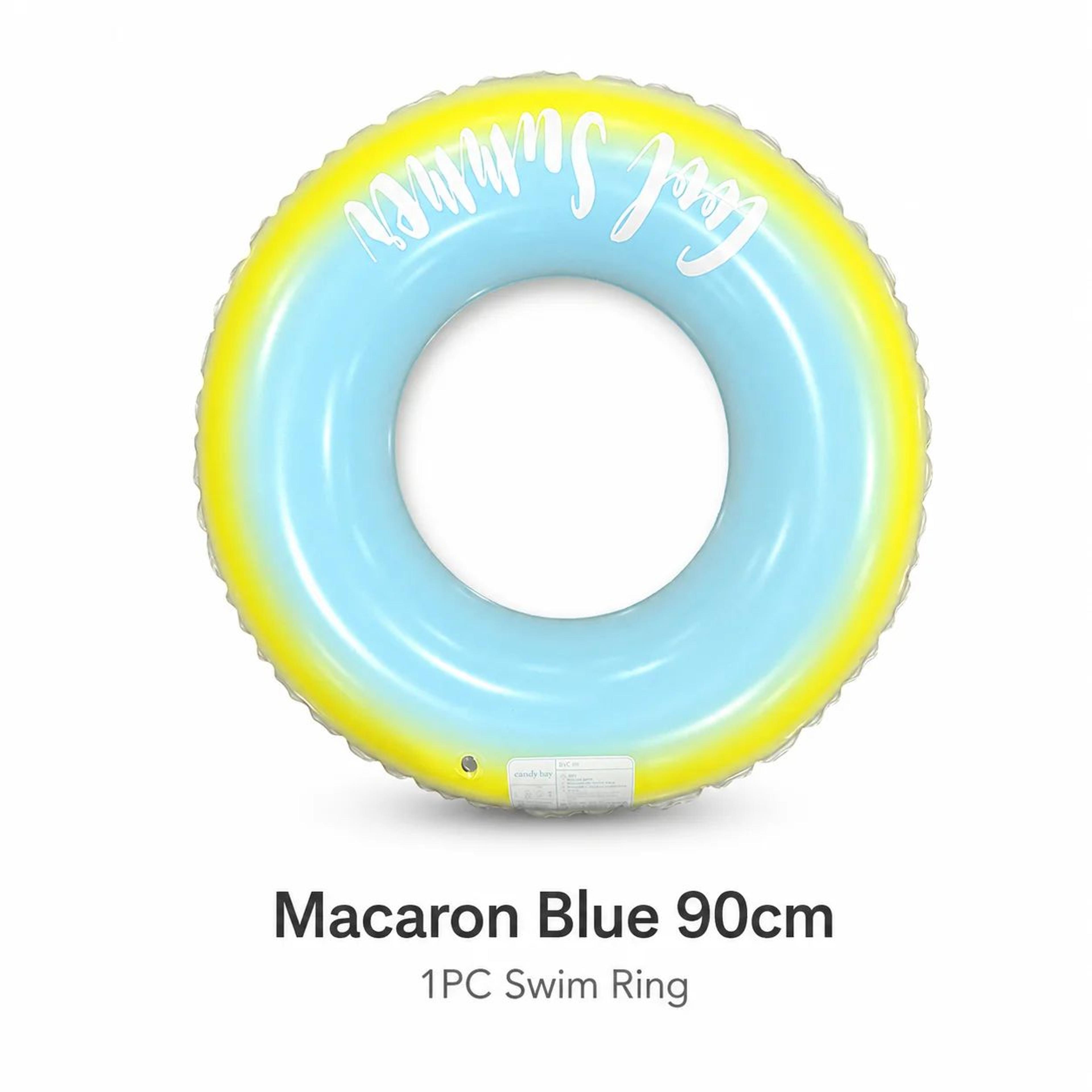 Transparent Inflatable Swim Ring Pool Float  Adult PVC Beach Tube With Handles  Glitter 354394 In 7