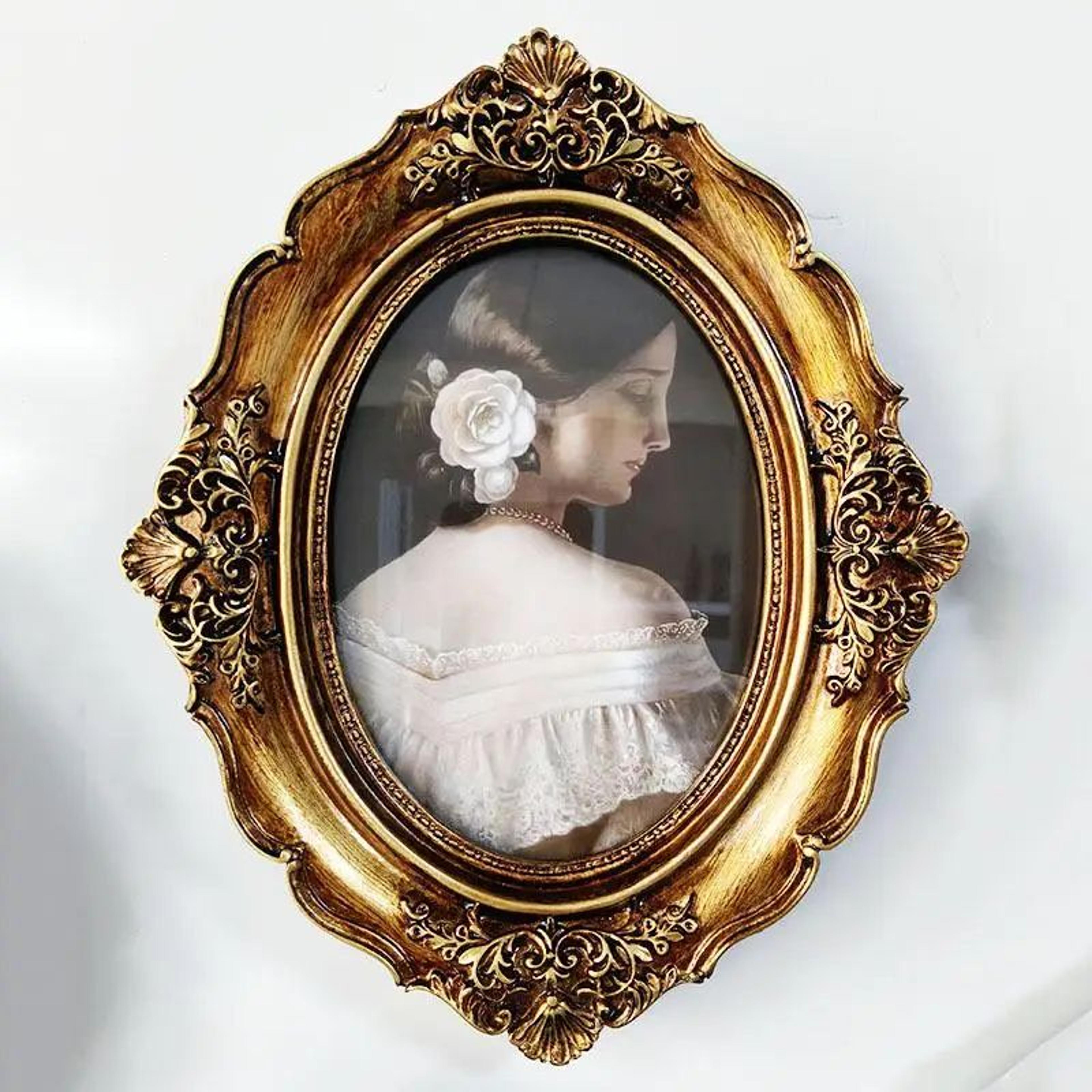 4x6 In Vintage Resin Photo Frame  Antique Bronze Picture Frame For Wall  Tabletop Home Decor Random 2