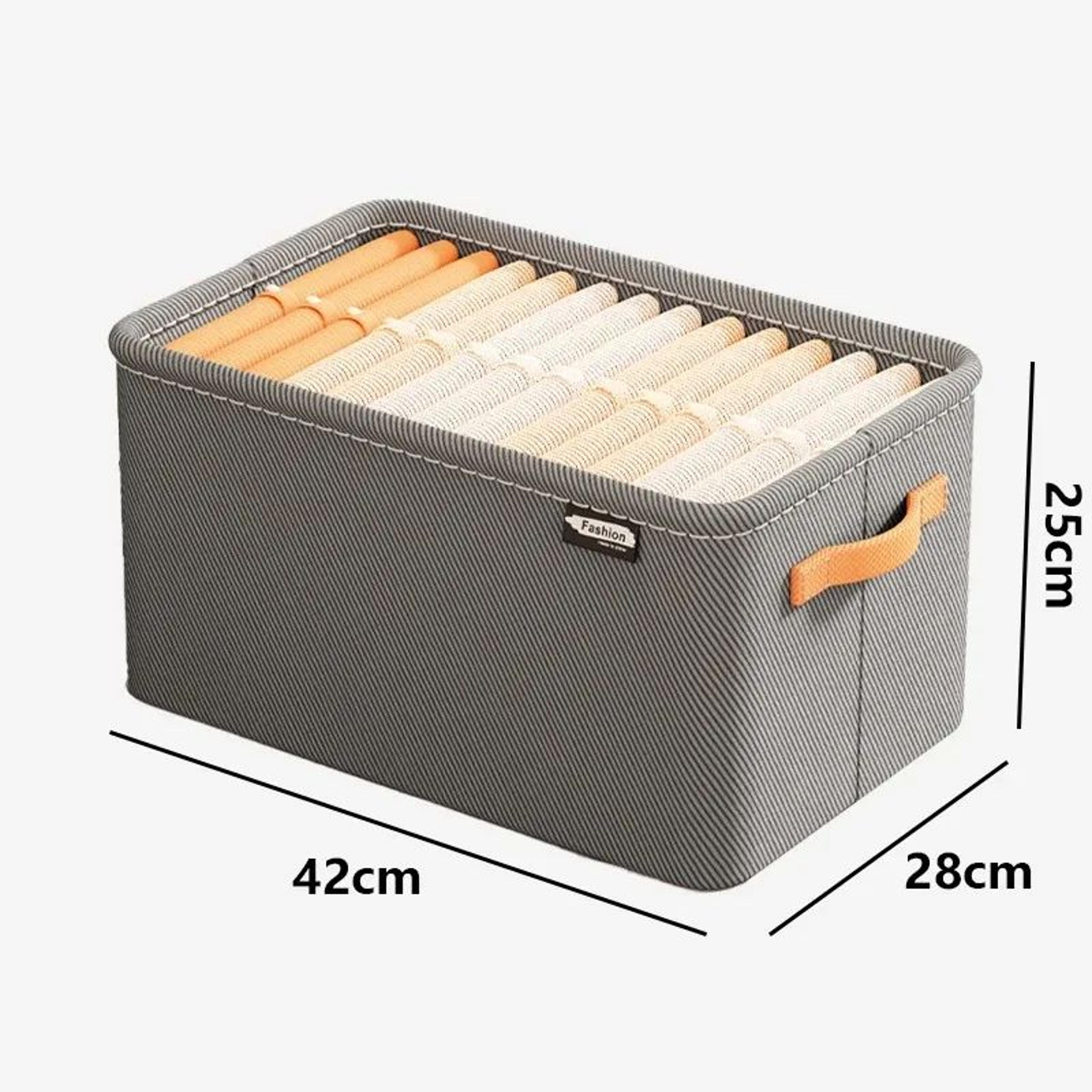 Canvas Clothes Organizer Storage Box  Foldable Wardrobe Drawer Organizer For Jeans Underwear Bras S 7