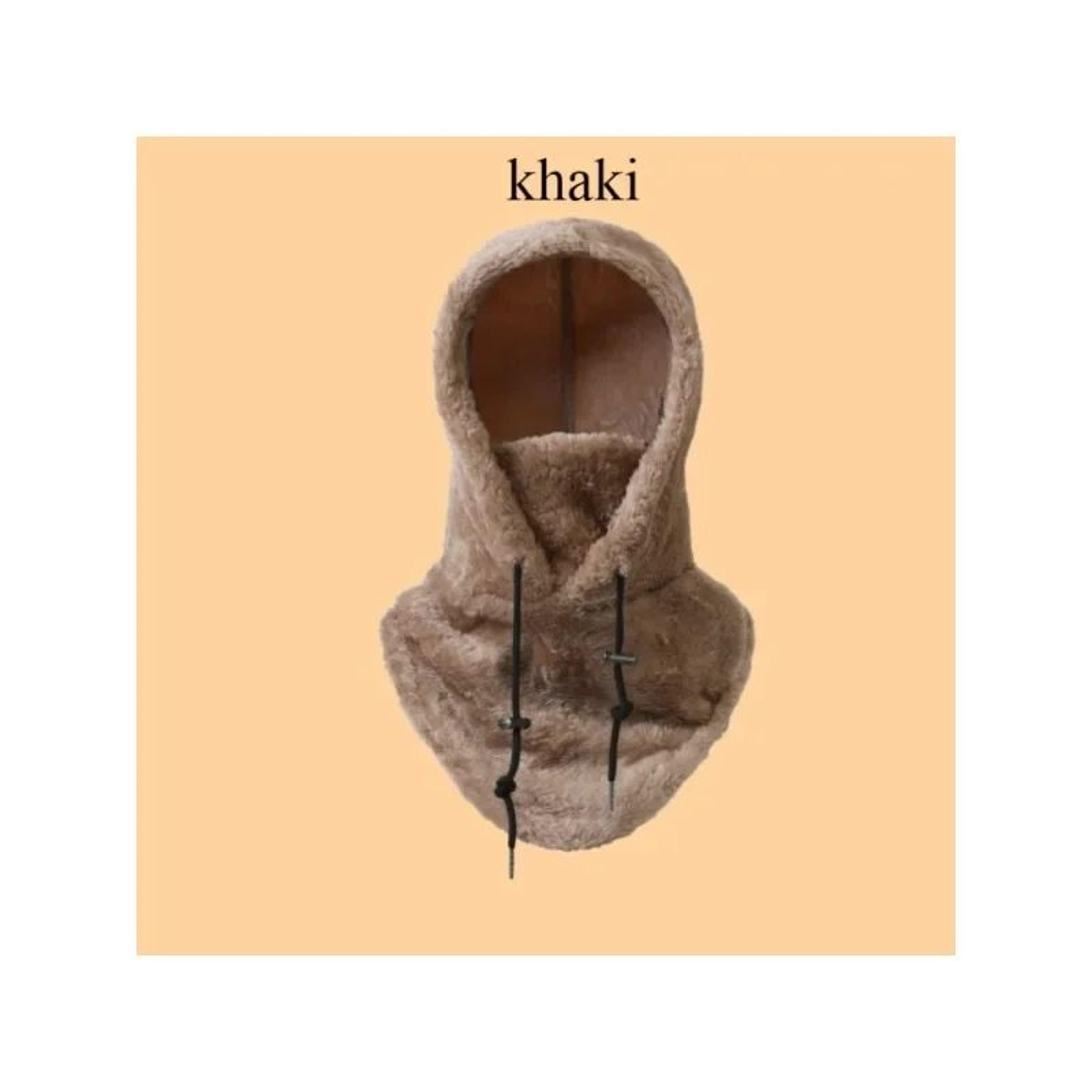 Thermal Sherpa Fleece Hood Balaclava  Windproof Adjustable Ski Mask  Cold Weather Face Protector 4