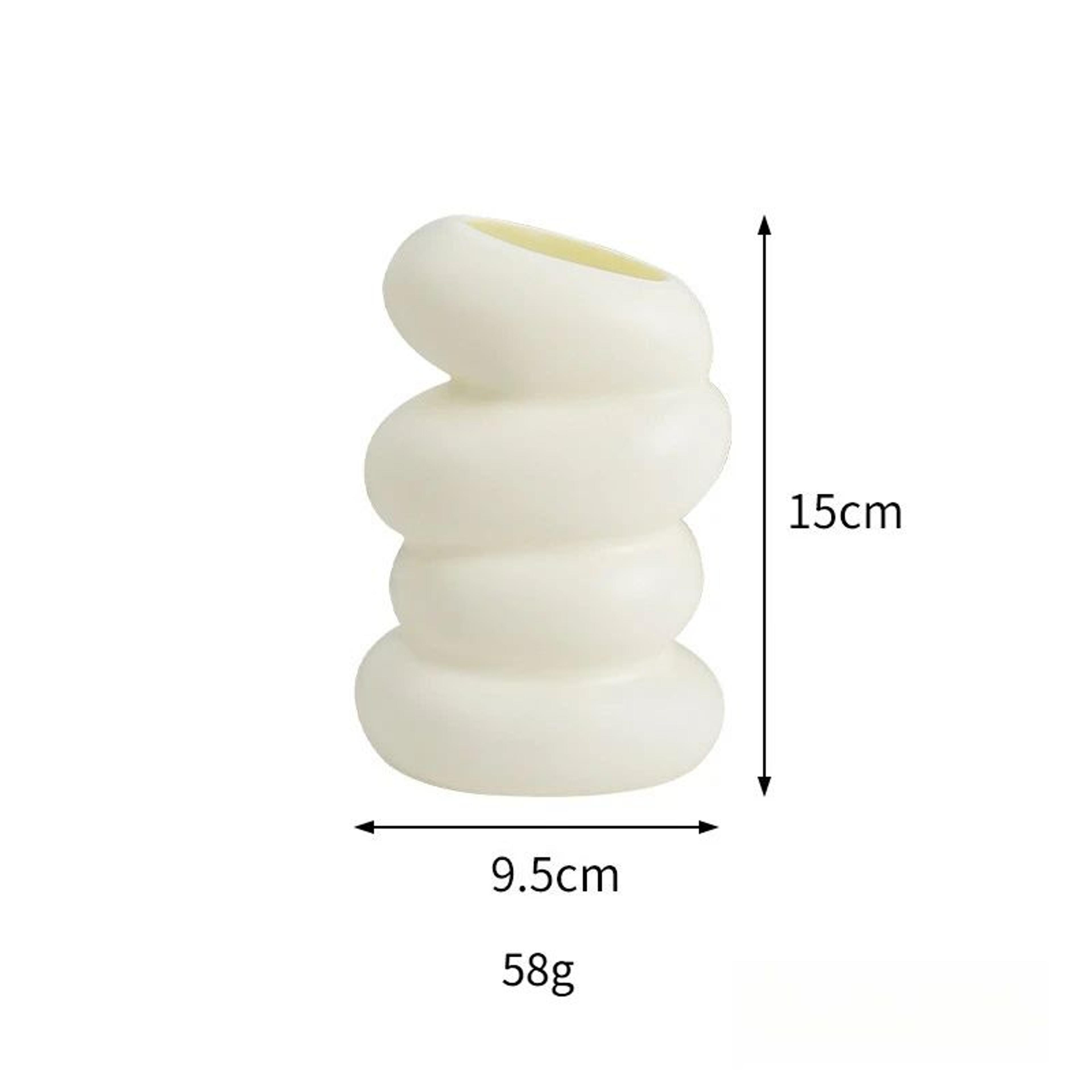 Nordic Spiral White Resin Vase  Modern Decorative Flower Vase For Living Room Bedroom  Home Decor 7
