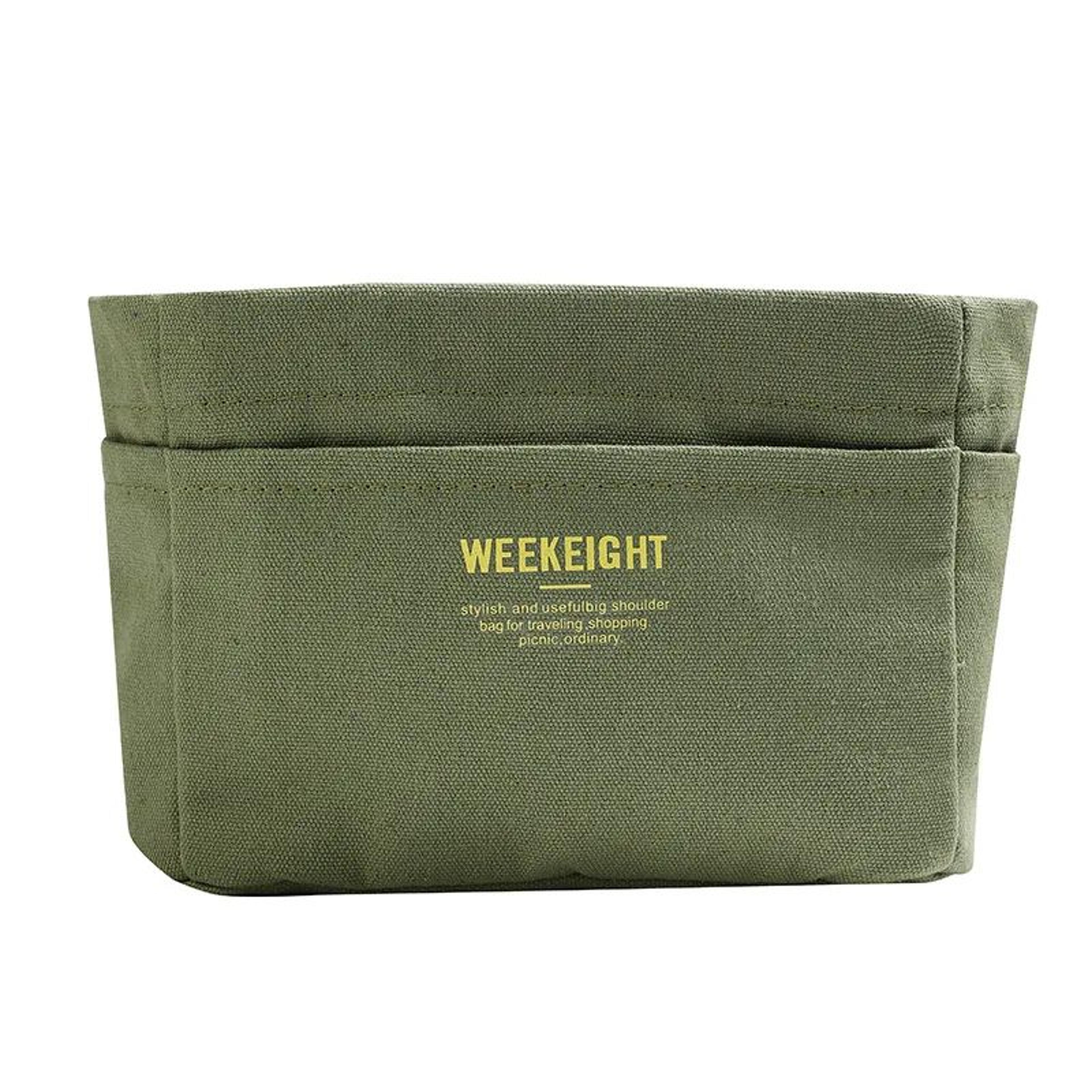 Drawstring Canvas Organizer Insert Bag  MultiPocket Travel Storage Liner For Handbags  Totes 7