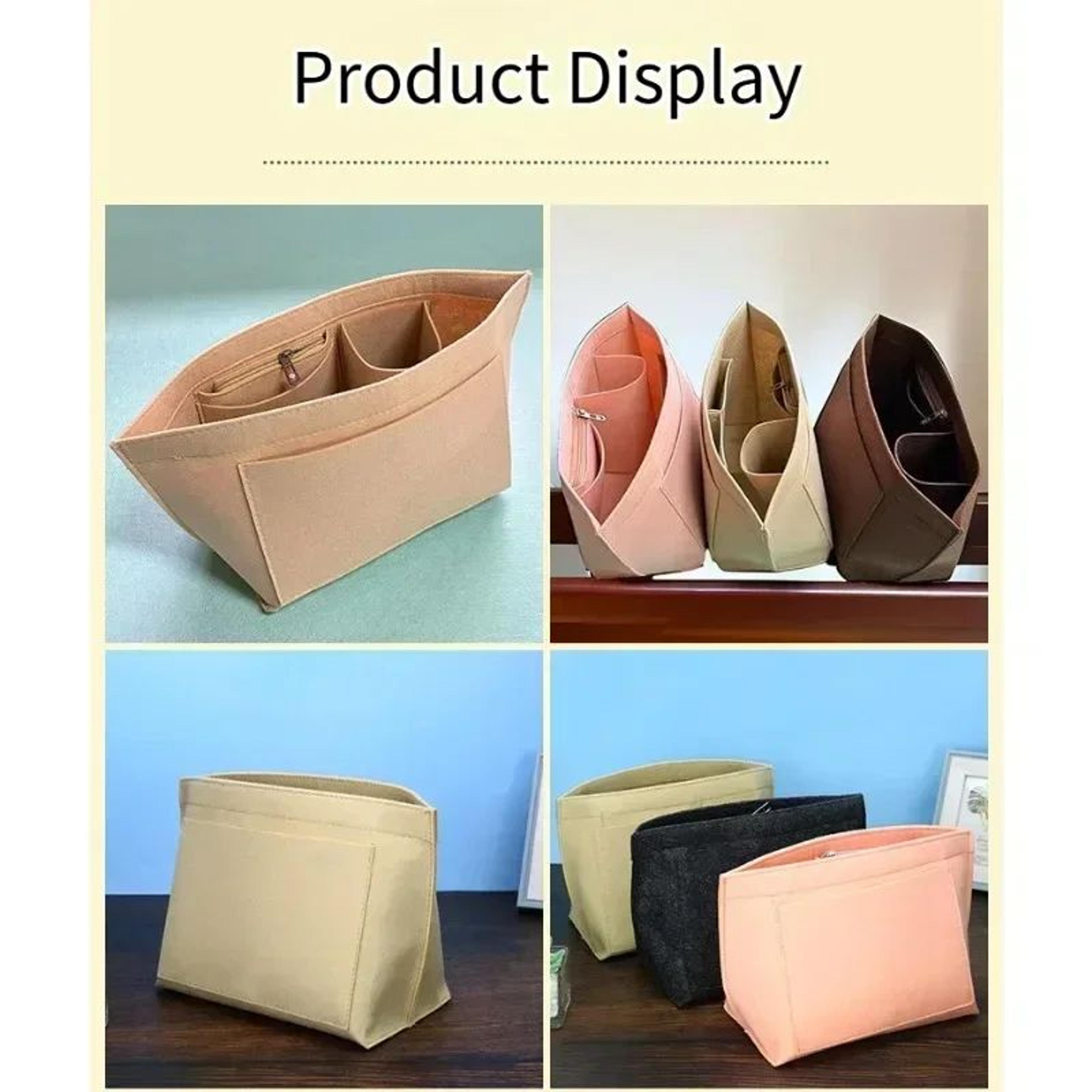 Felt Handbag Organizer Insert  Tote Bag Liner With Cosmetic Storage  MultiPocket Purse Organizer 3