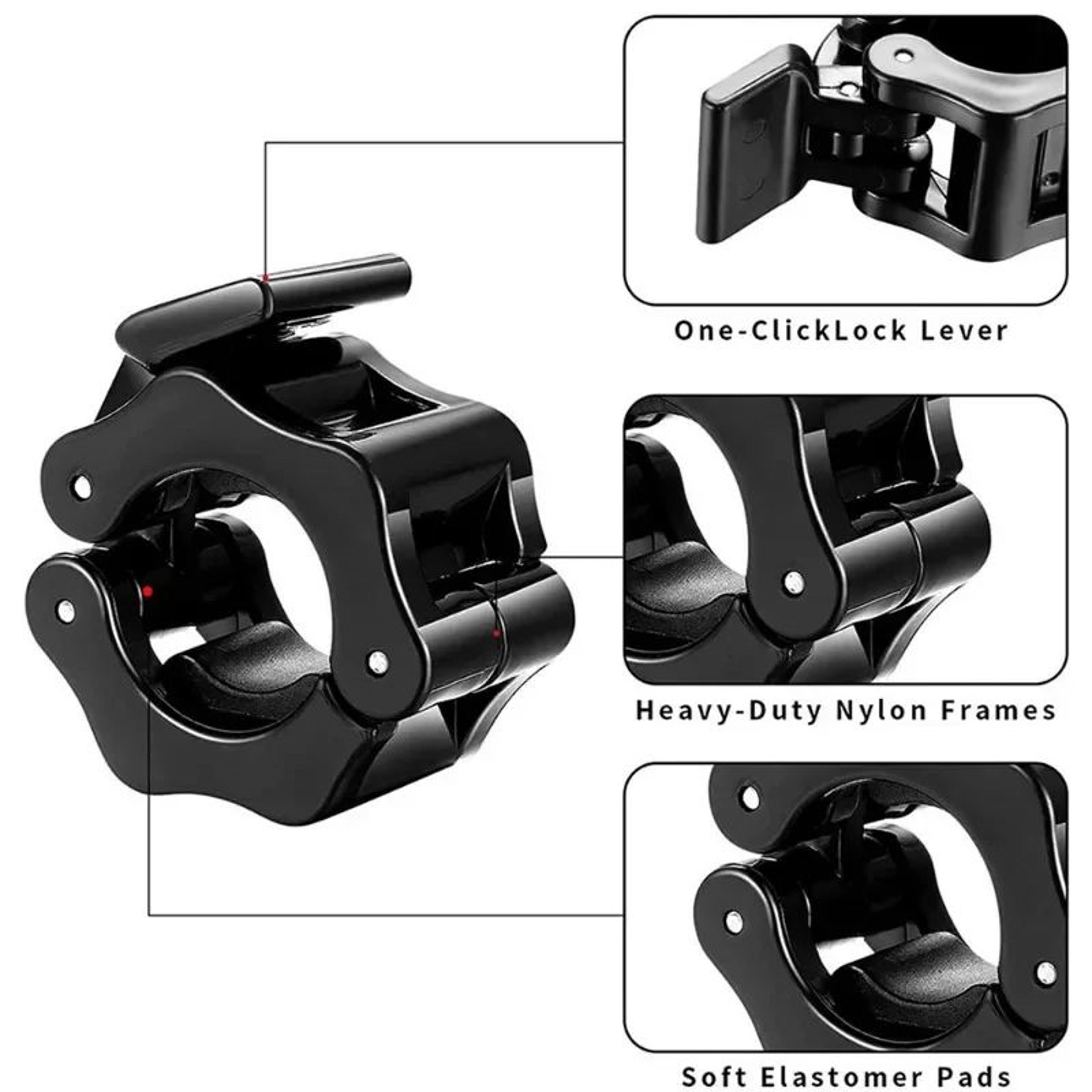 2pcs Quick Release Barbell Clamps  ABS Weight Bar Lock Collars For 25 Mm 28 Mm  30 Mm Barbells 3