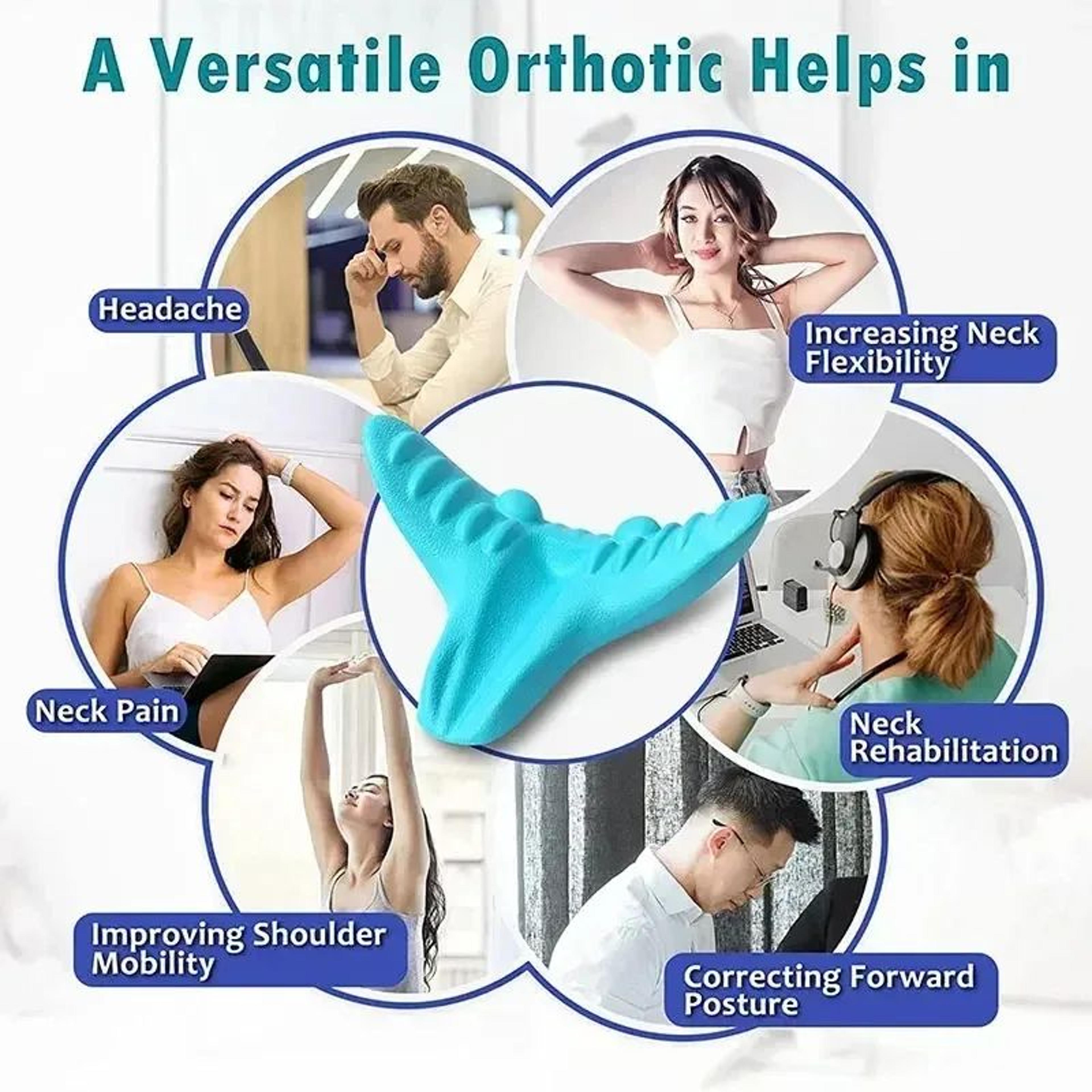 Ergonomic Cervical Neck Traction Pillow  Neck  Shoulder Relaxer Acupressure Neck Stretcher Massage  4