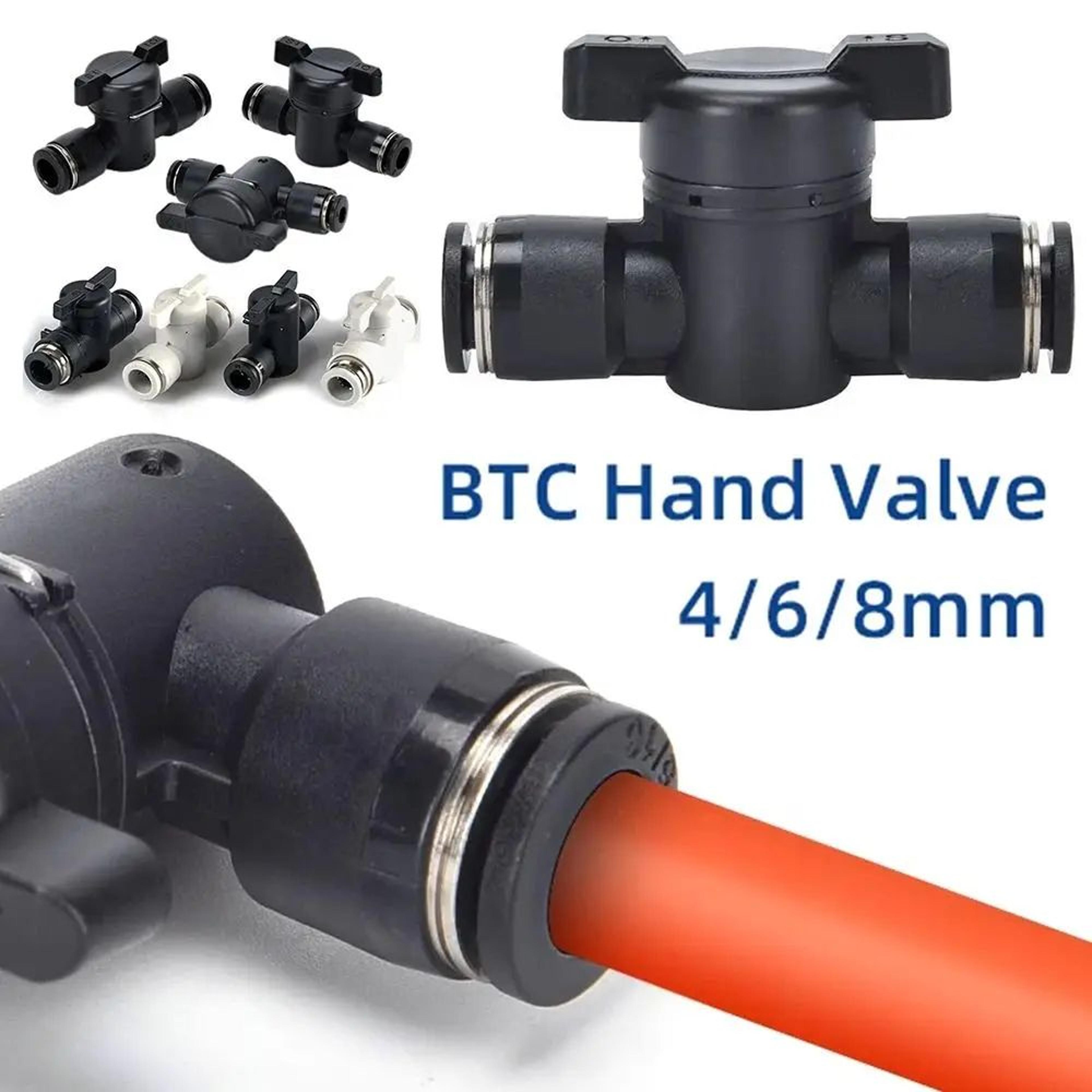 Plastic Pneumatic Hand Valve  PushtoConnect Air Flow Control Ball Valve For 4 Mm 6 Mm  8 Mm Tubing 0