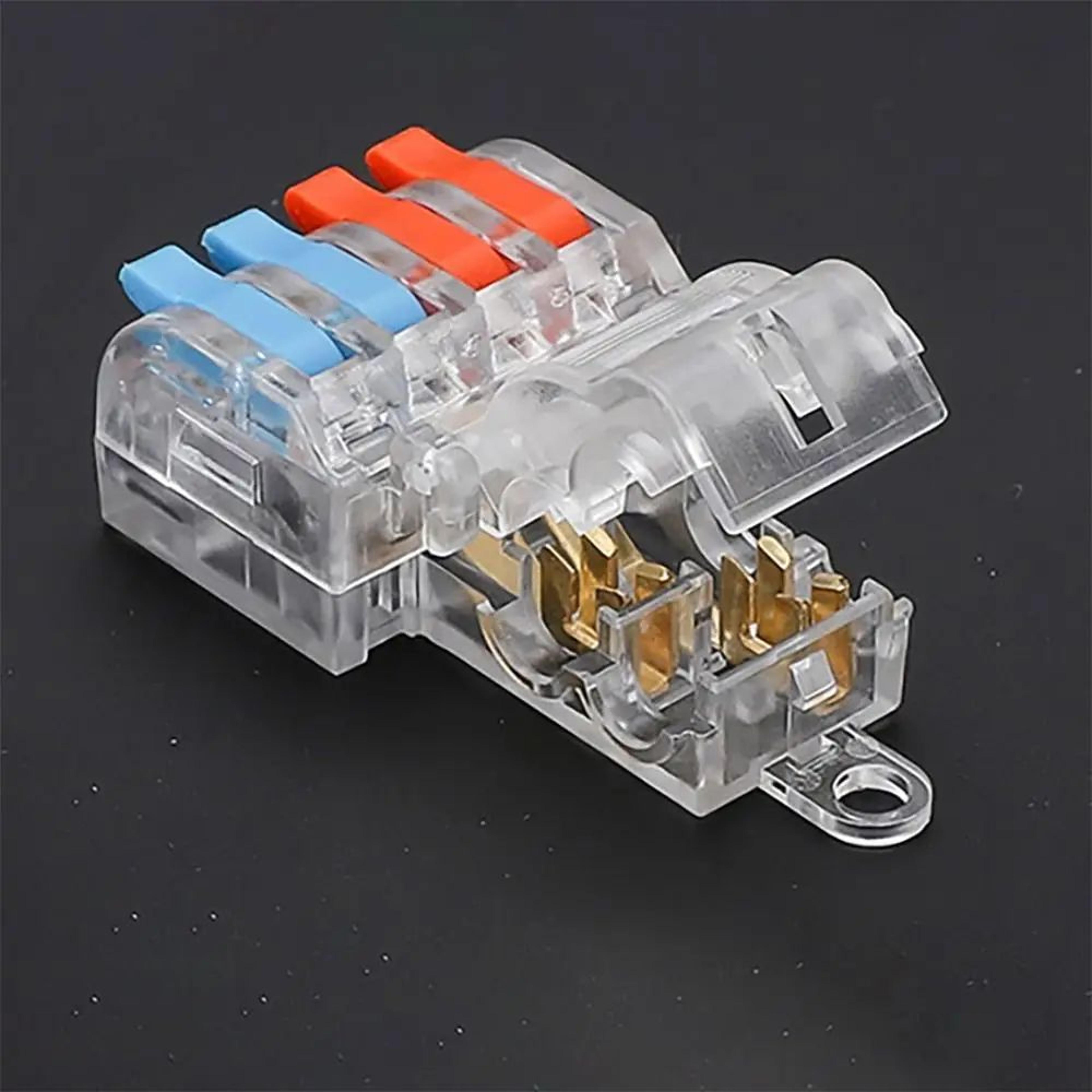 Mini TType Quick Wire Connector  Insulated Electrical Splice Terminal Block For Fast Cable Connecti 5