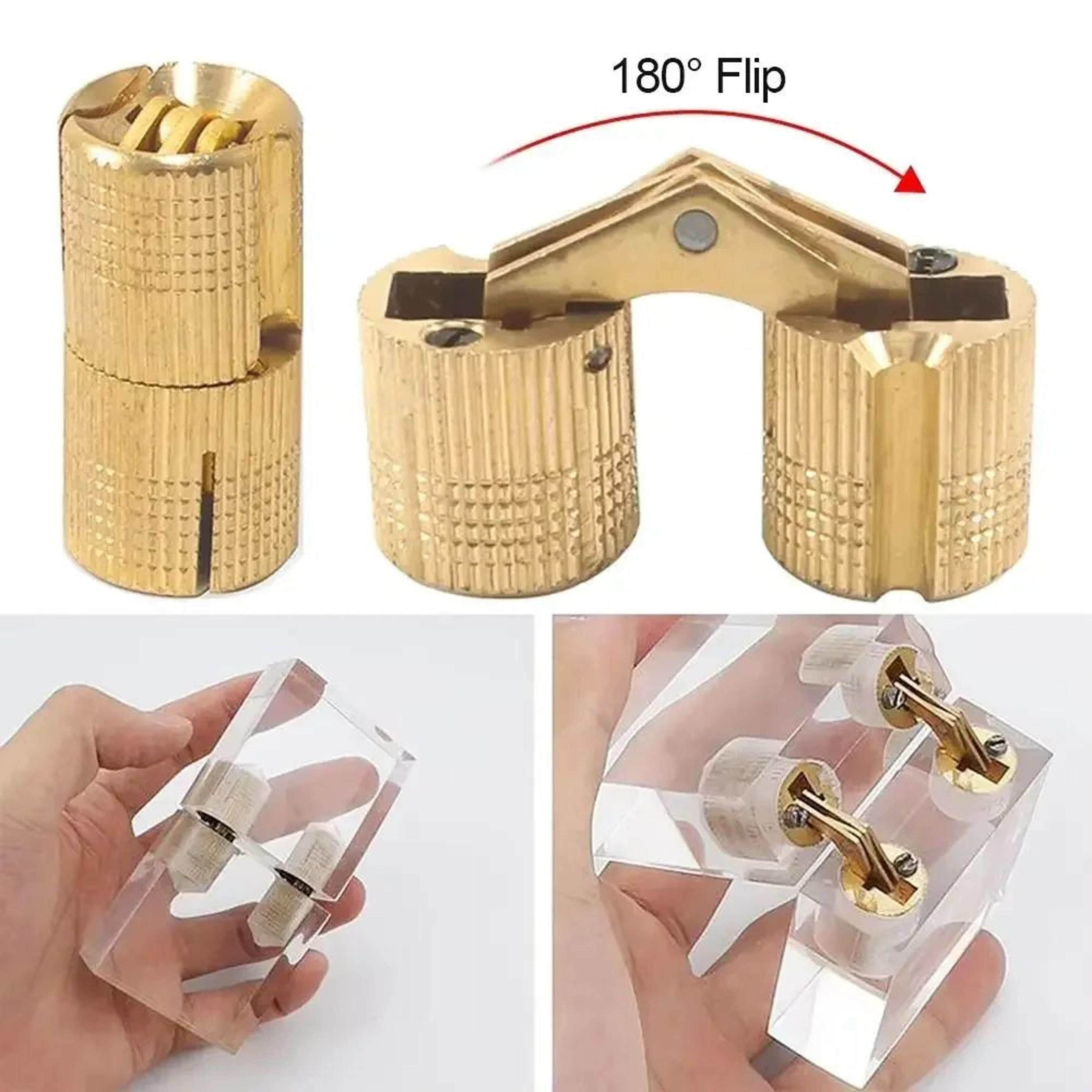 Brass Invisible Cabinet Hinges  180 Concealed Barrel Hinges For Furniture Jewelry Boxes  Cabinet Do 3