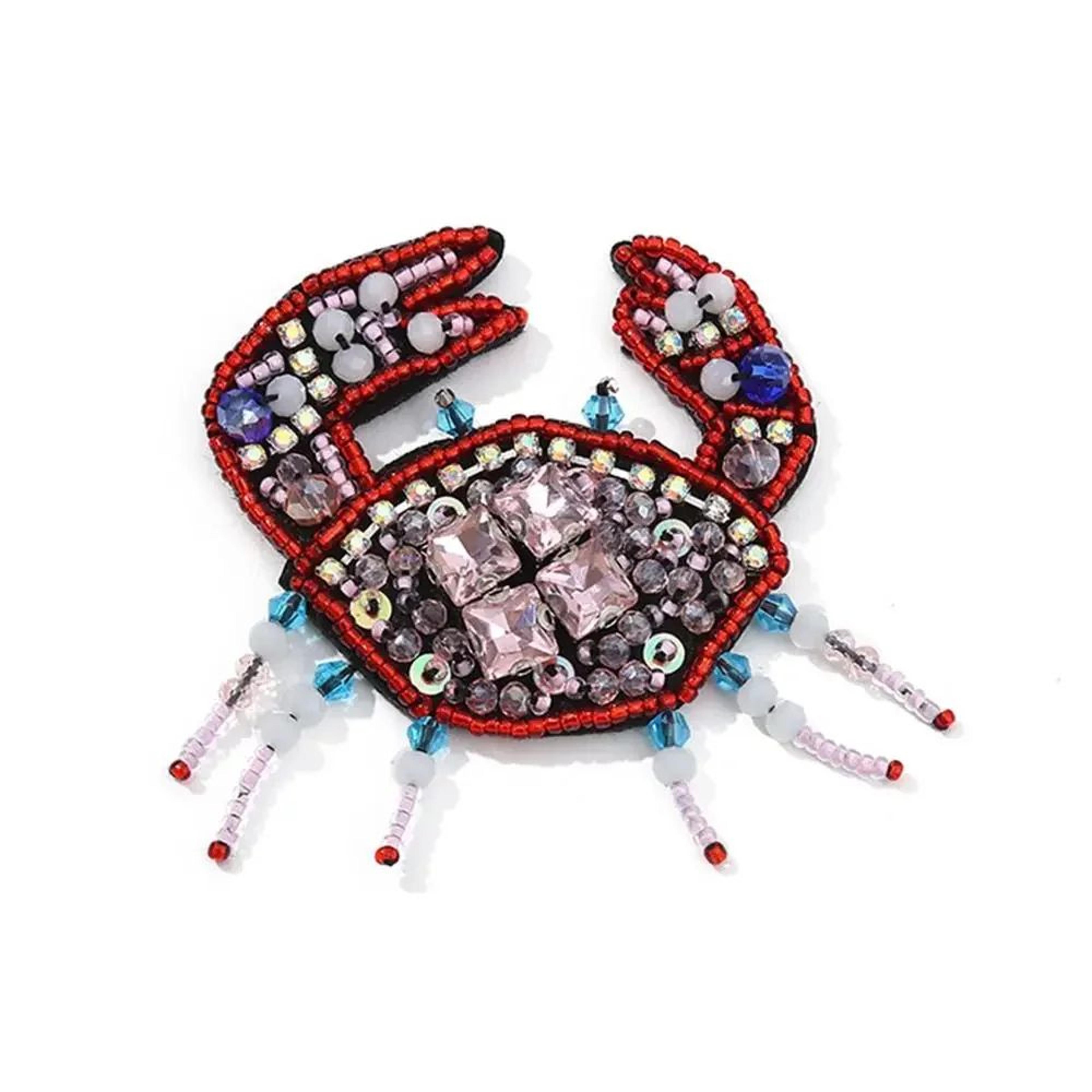 3D Marine Animal Beaded SewOn Patches  Handmade Rhinestone Appliques For DIY Clothing Bags  Crafts 4