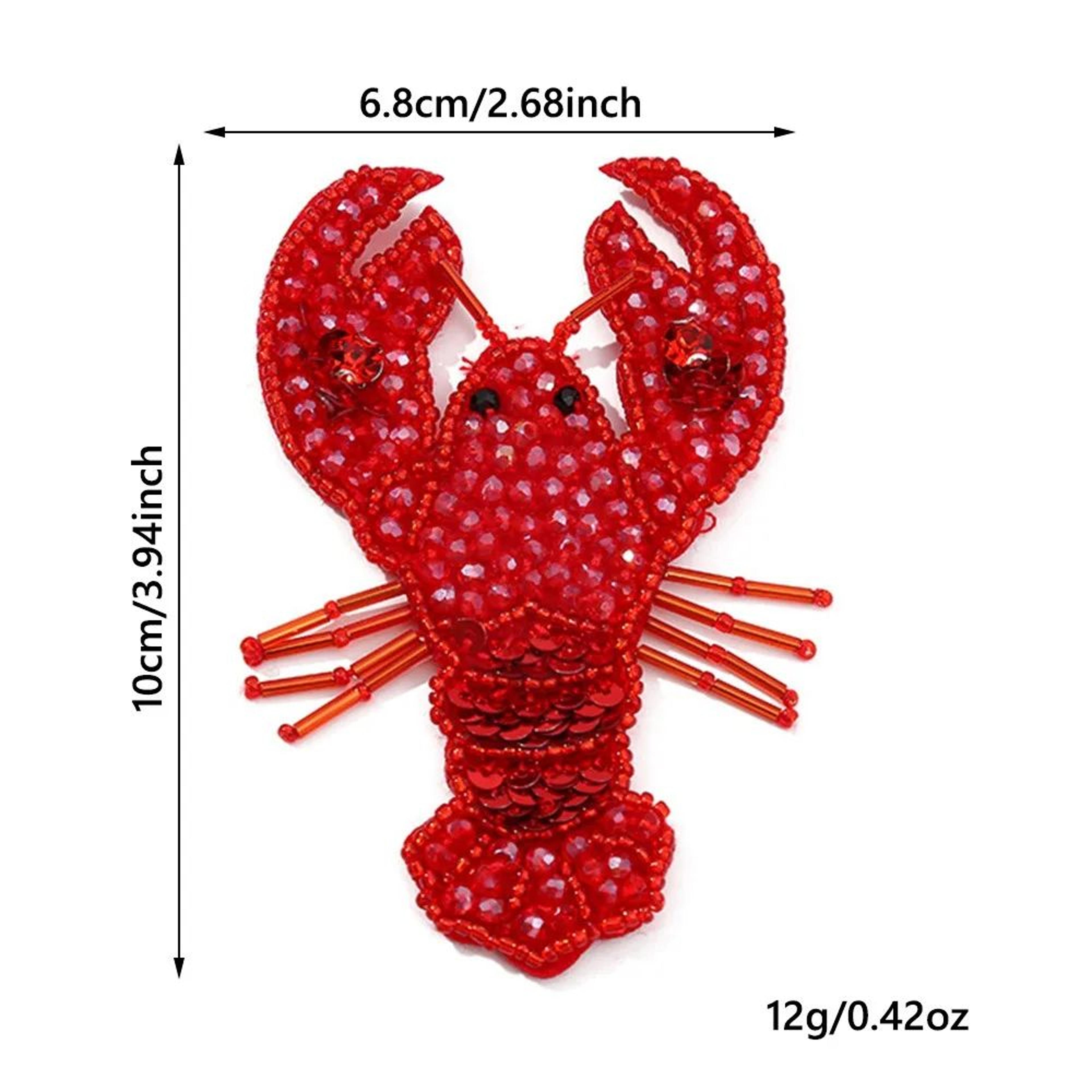 3D Marine Animal Beaded SewOn Patches  Handmade Rhinestone Appliques For DIY Clothing Bags  Crafts 11