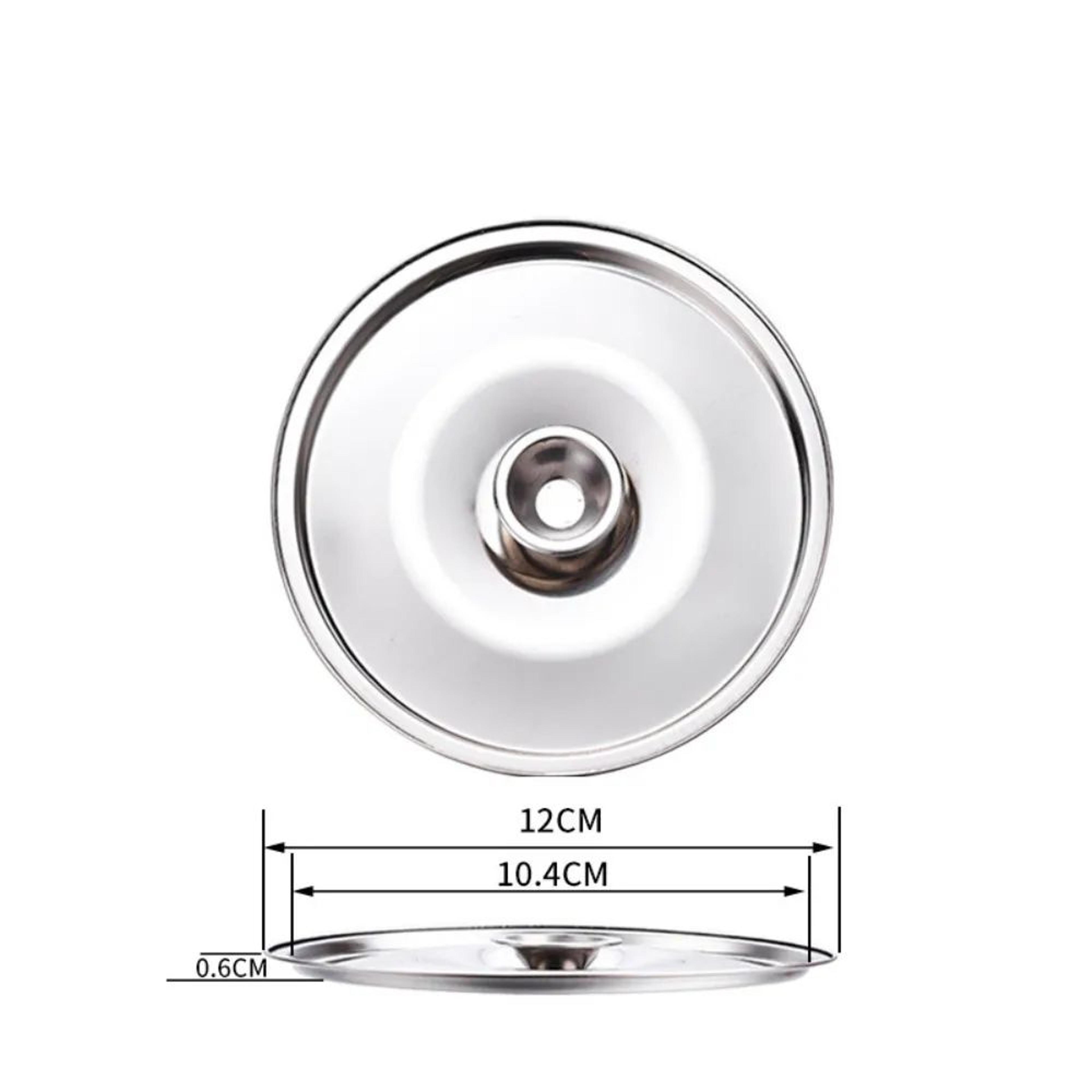 Universal Stainless Steel Pot Lid  Round Saucepan Replacement Cover With HeatResistant Handle 0