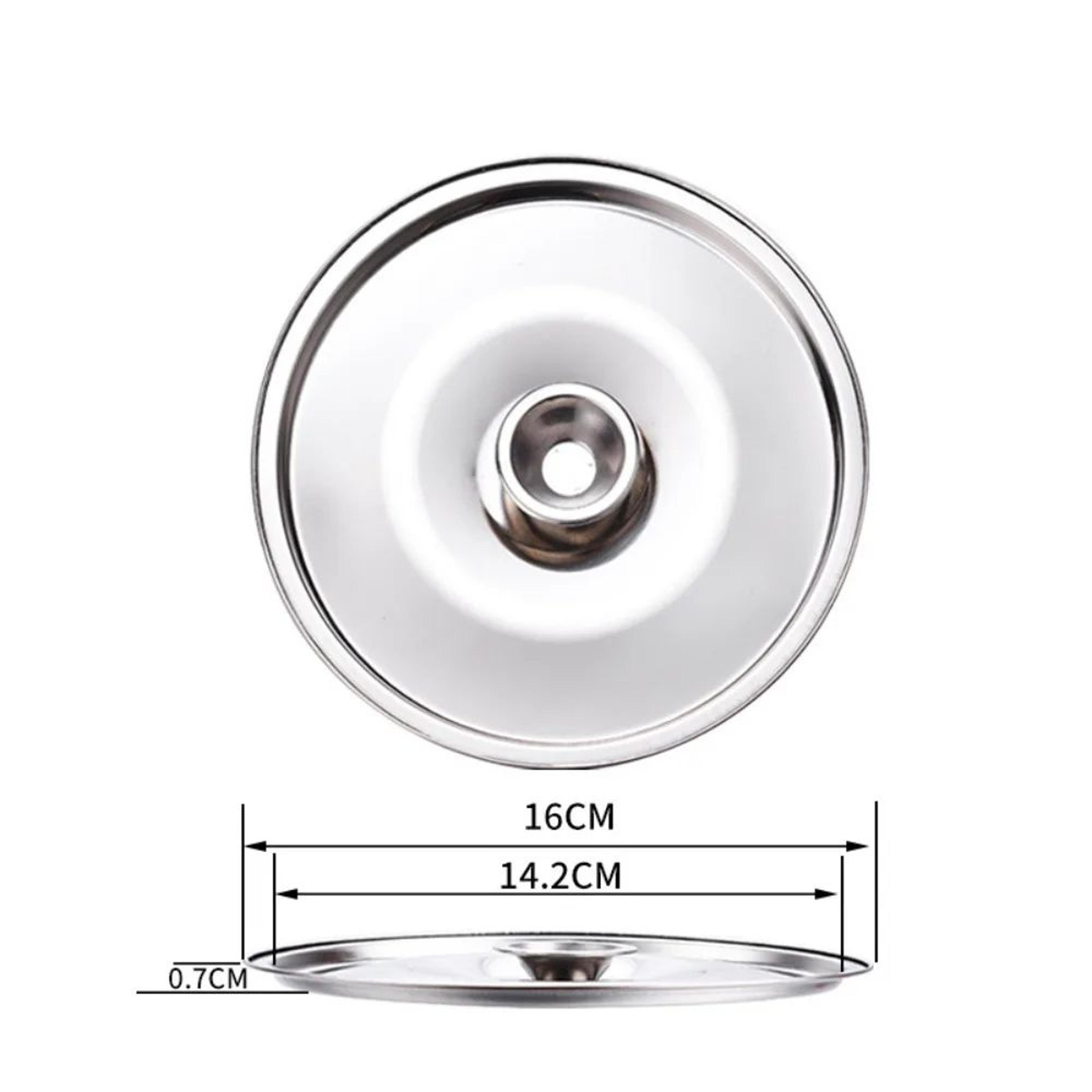 Universal Stainless Steel Pot Lid  Round Saucepan Replacement Cover With HeatResistant Handle 9