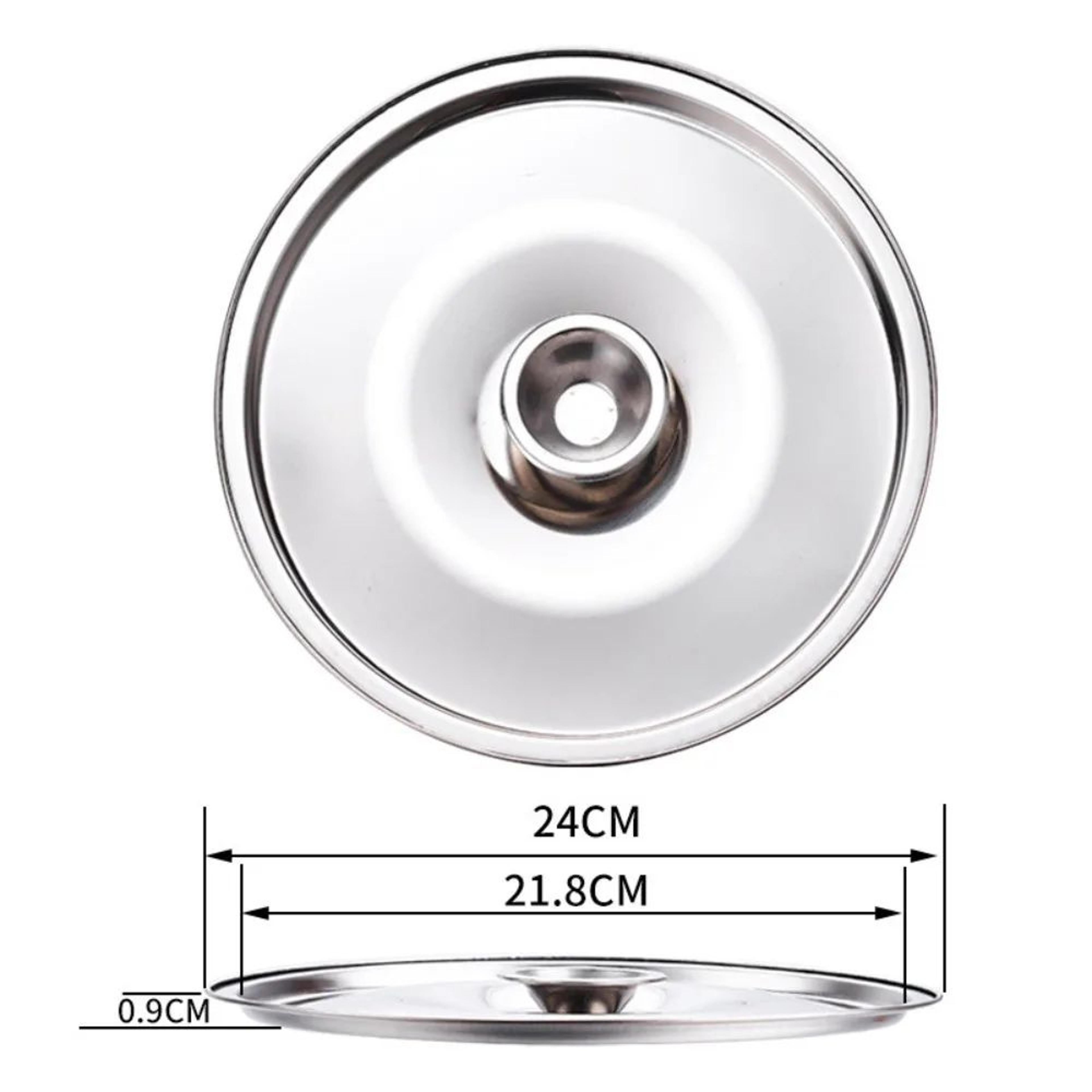 Universal Stainless Steel Pot Lid  Round Saucepan Replacement Cover With HeatResistant Handle 13