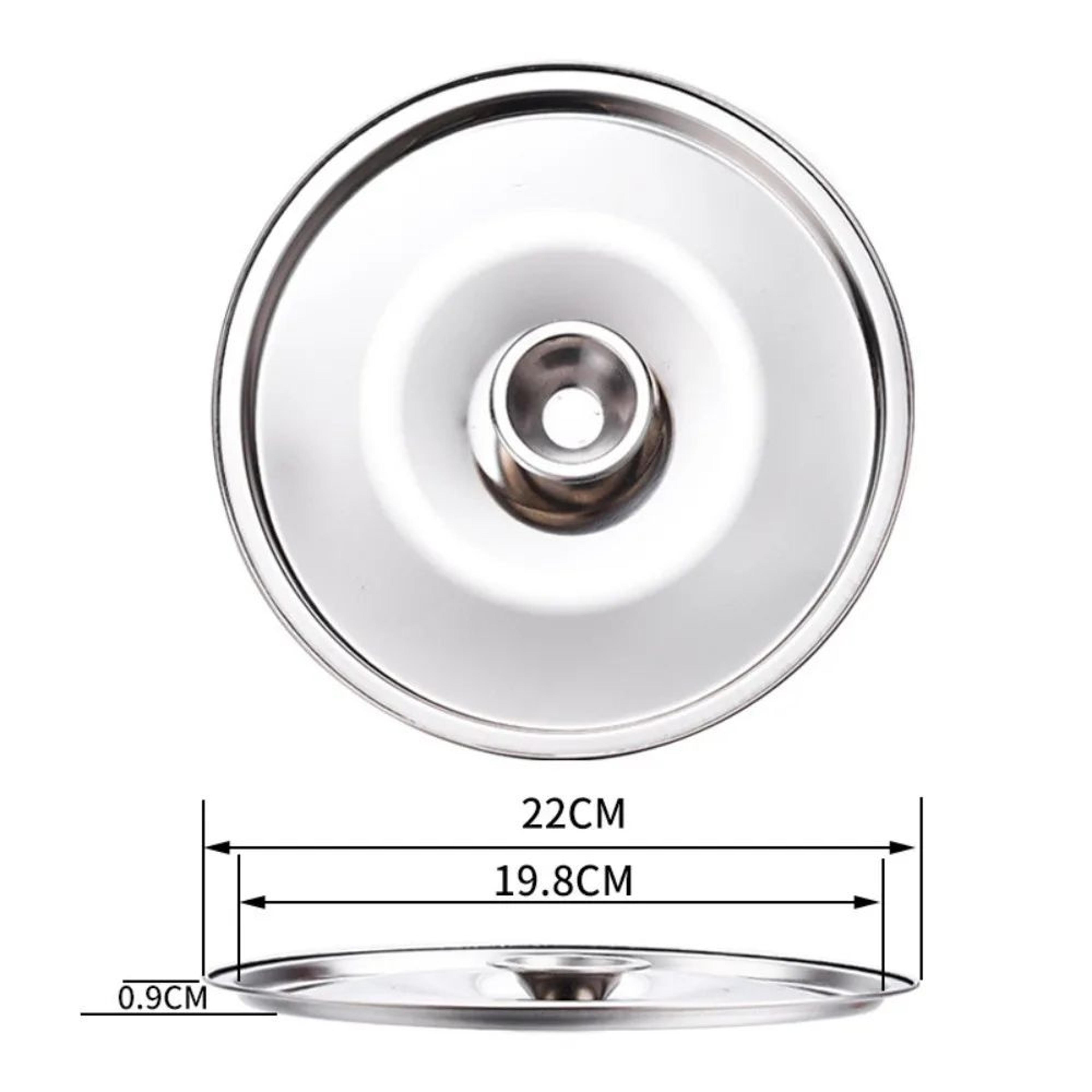 Universal Stainless Steel Pot Lid  Round Saucepan Replacement Cover With HeatResistant Handle 12