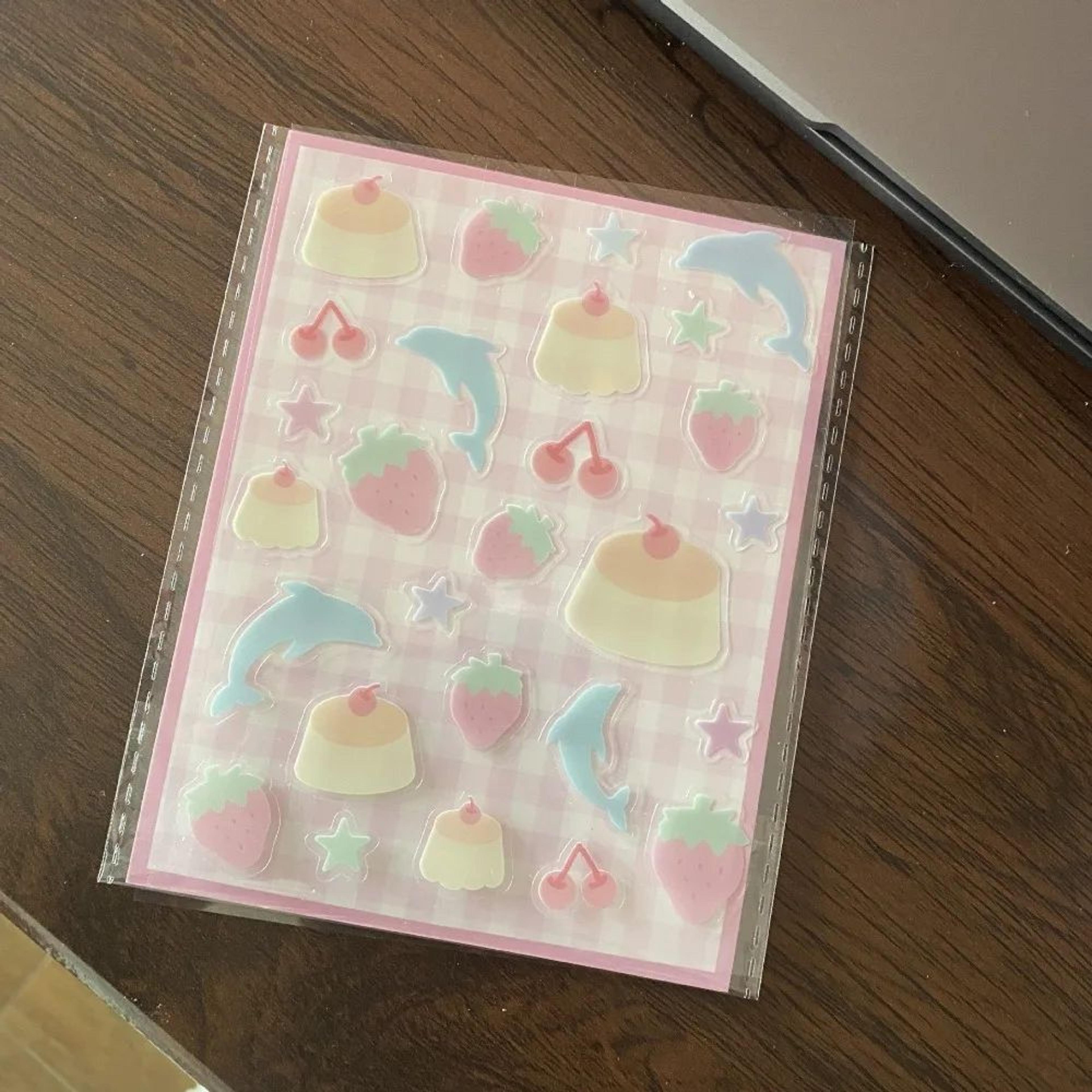 3D Cute Phone Case Stickers  Epoxy Dolphin  Hibiscus Adhesive Decals For Phone Cases Journals  DIY  8