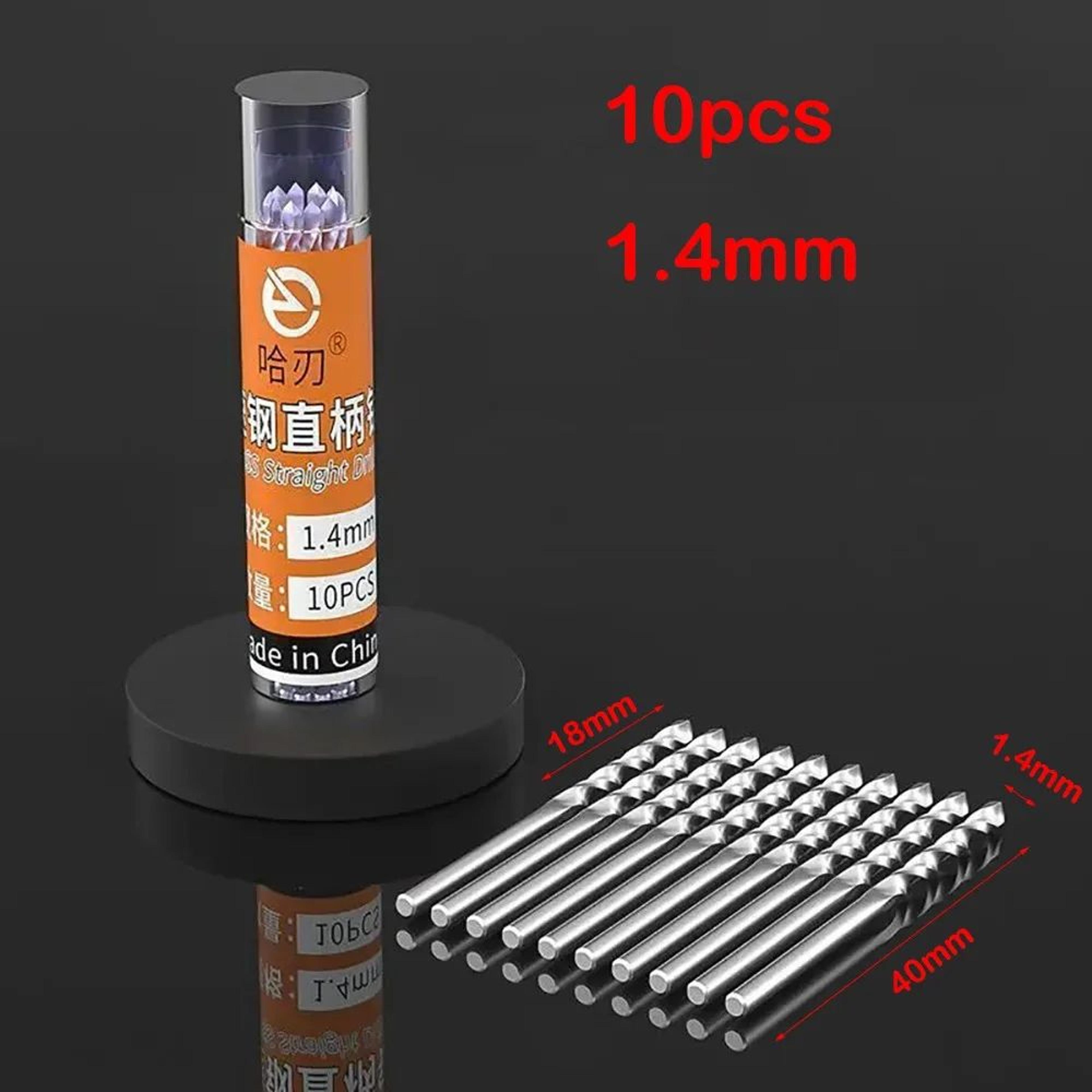10pcs Mini HSS Twist Drill Bit Set  High Speed Steel Straight Shank Drill Bits For Woodworking  Pre 15