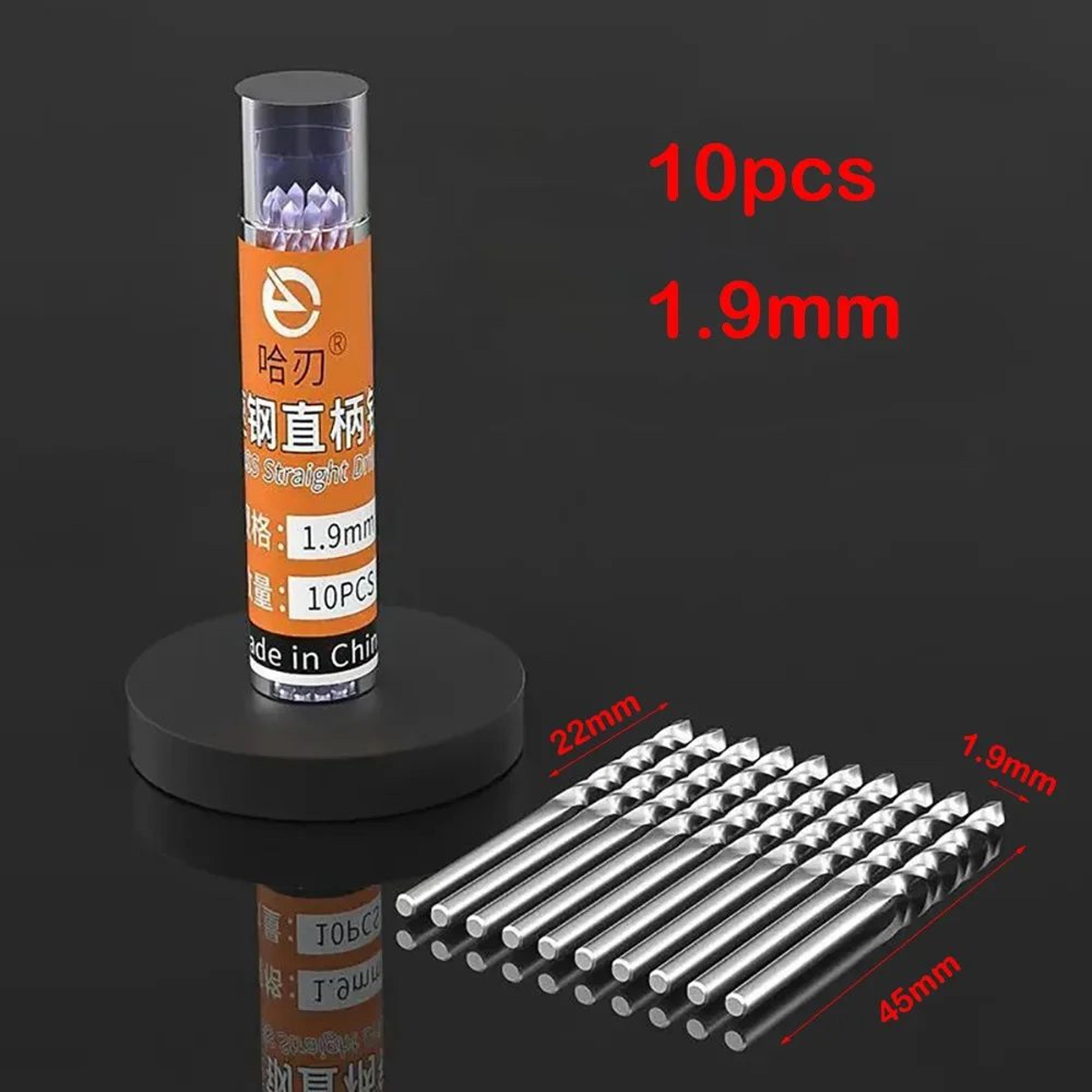 10pcs Mini HSS Twist Drill Bit Set  High Speed Steel Straight Shank Drill Bits For Woodworking  Pre 20