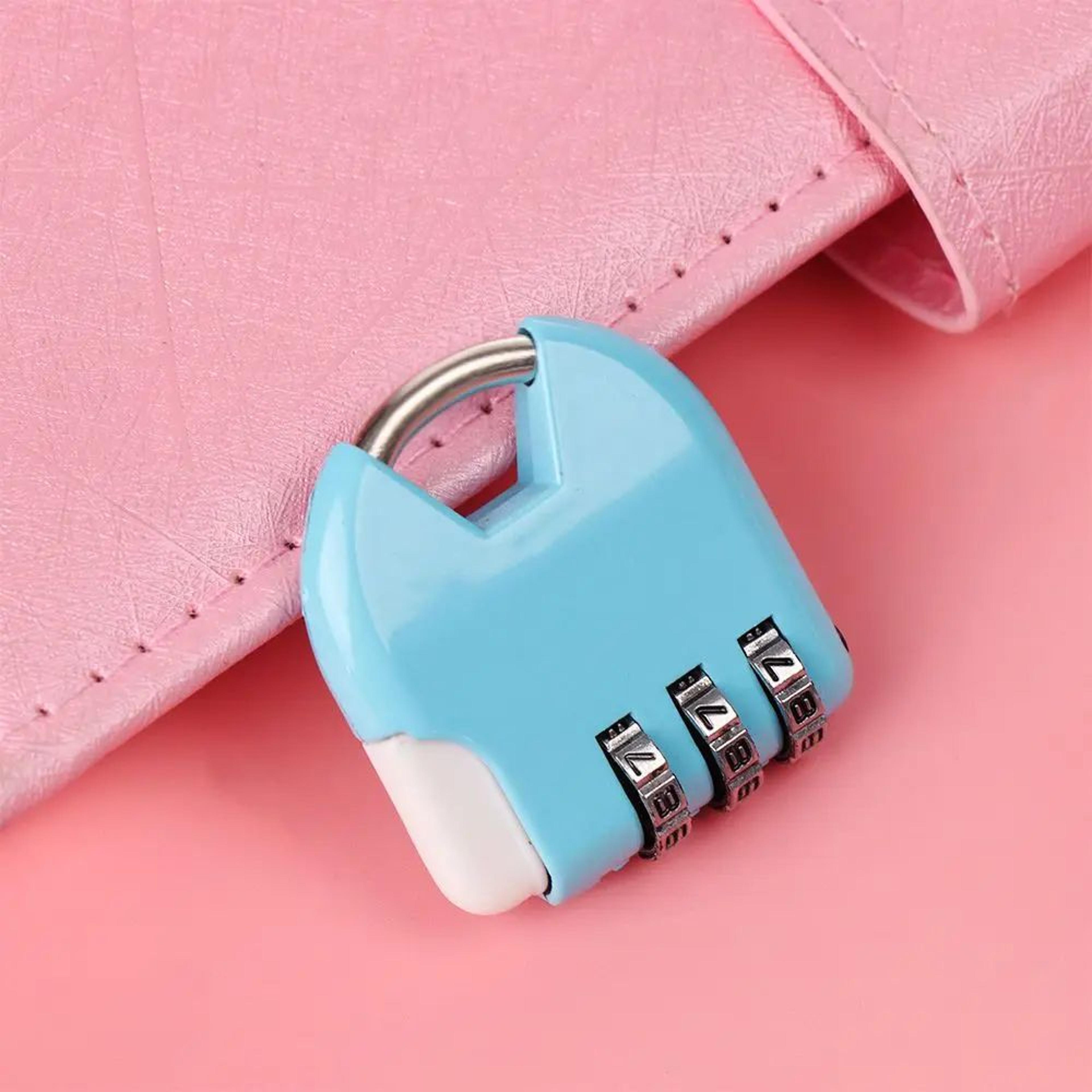 3Digit Combination Padlock  Resettable Zinc Alloy Mini Security Lock For Luggage Suitcase Gym Locke 3