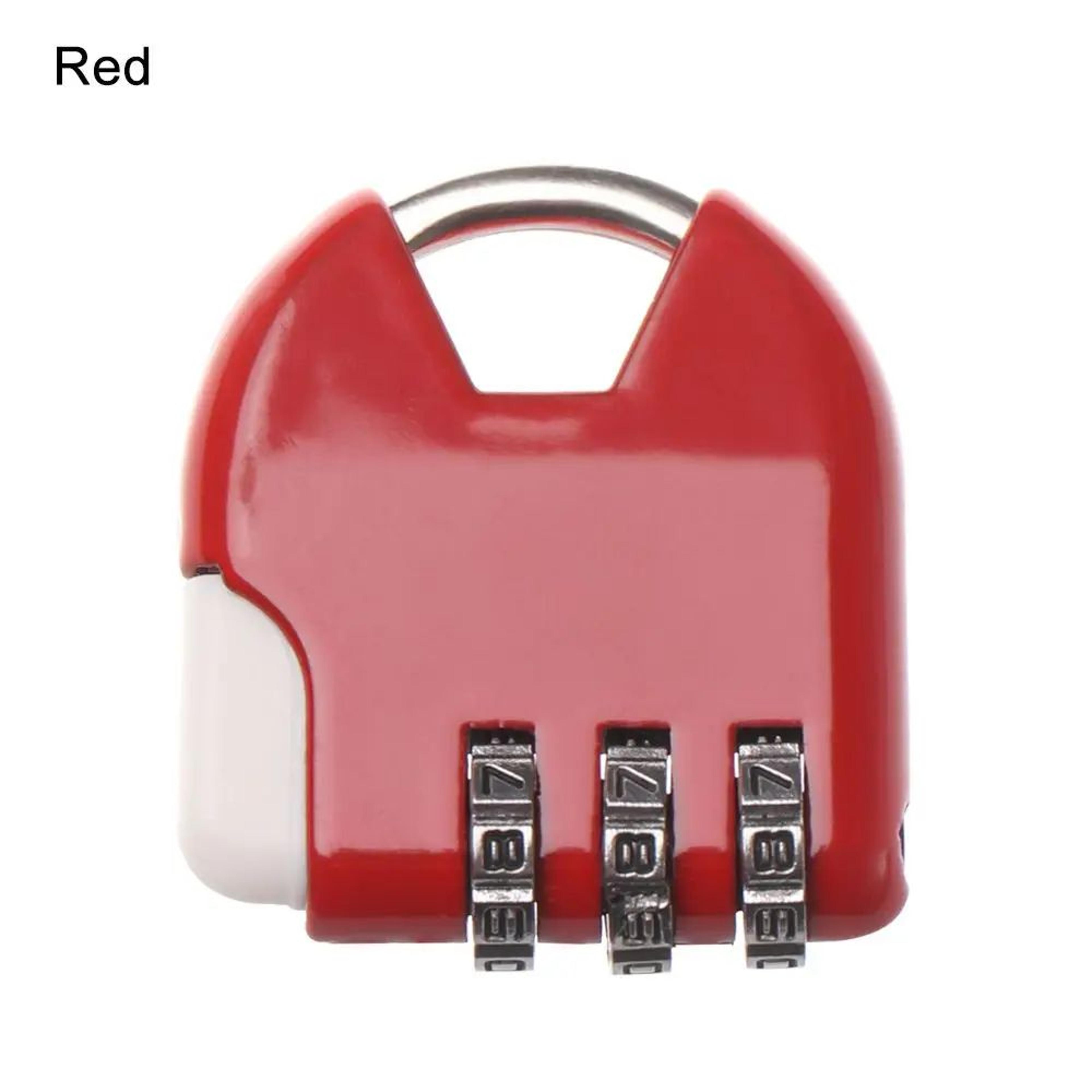 3Digit Combination Padlock  Resettable Zinc Alloy Mini Security Lock For Luggage Suitcase Gym Locke 10