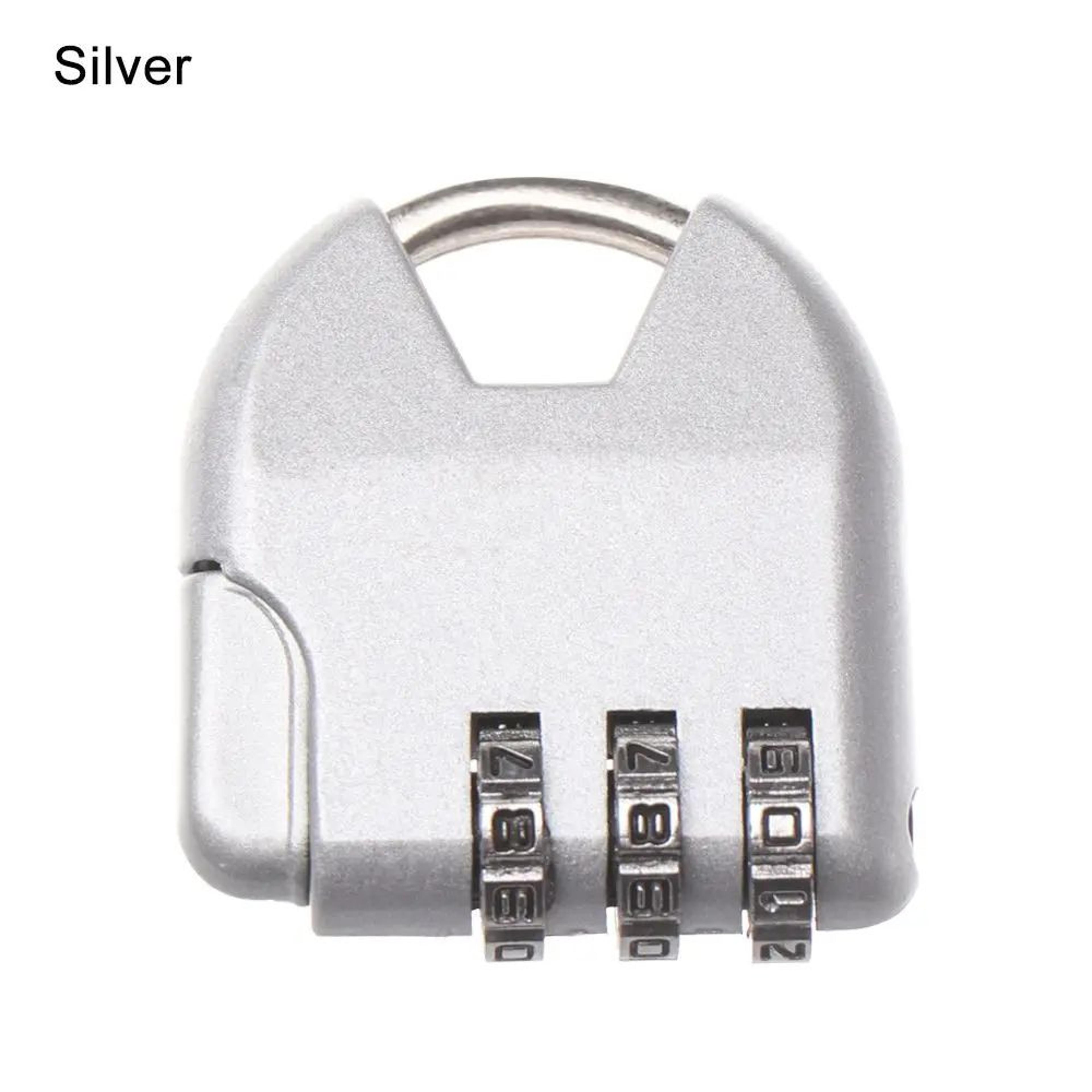 3Digit Combination Padlock  Resettable Zinc Alloy Mini Security Lock For Luggage Suitcase Gym Locke 11